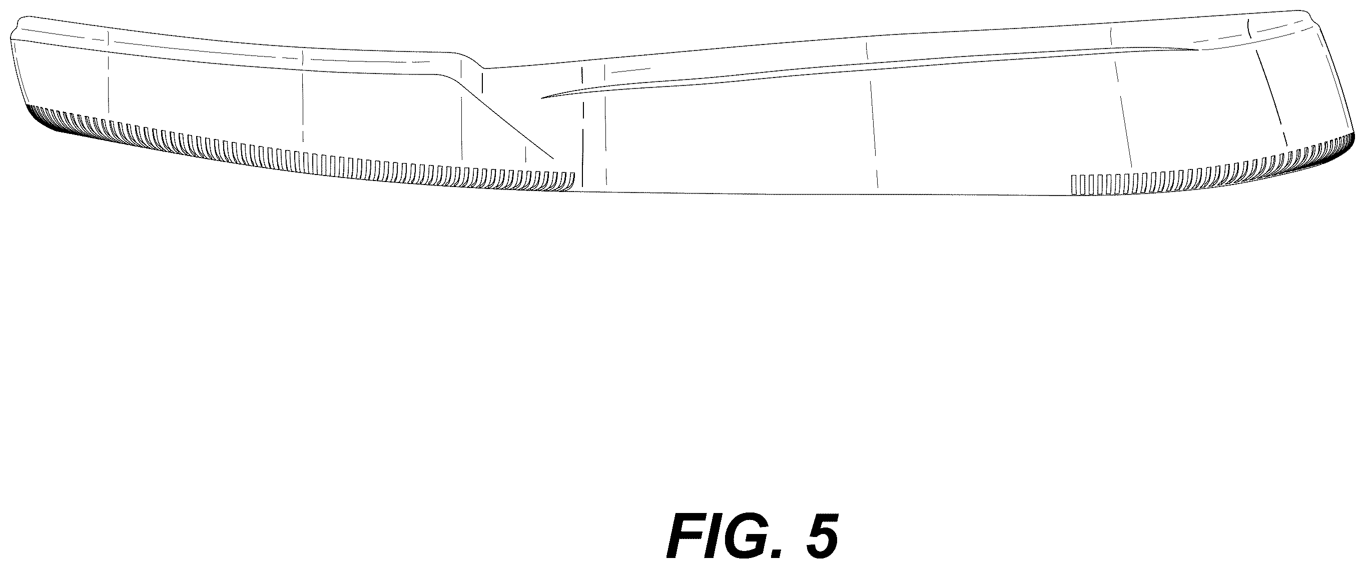 Patent USD1123337 Figure 5 – Sole for footwear