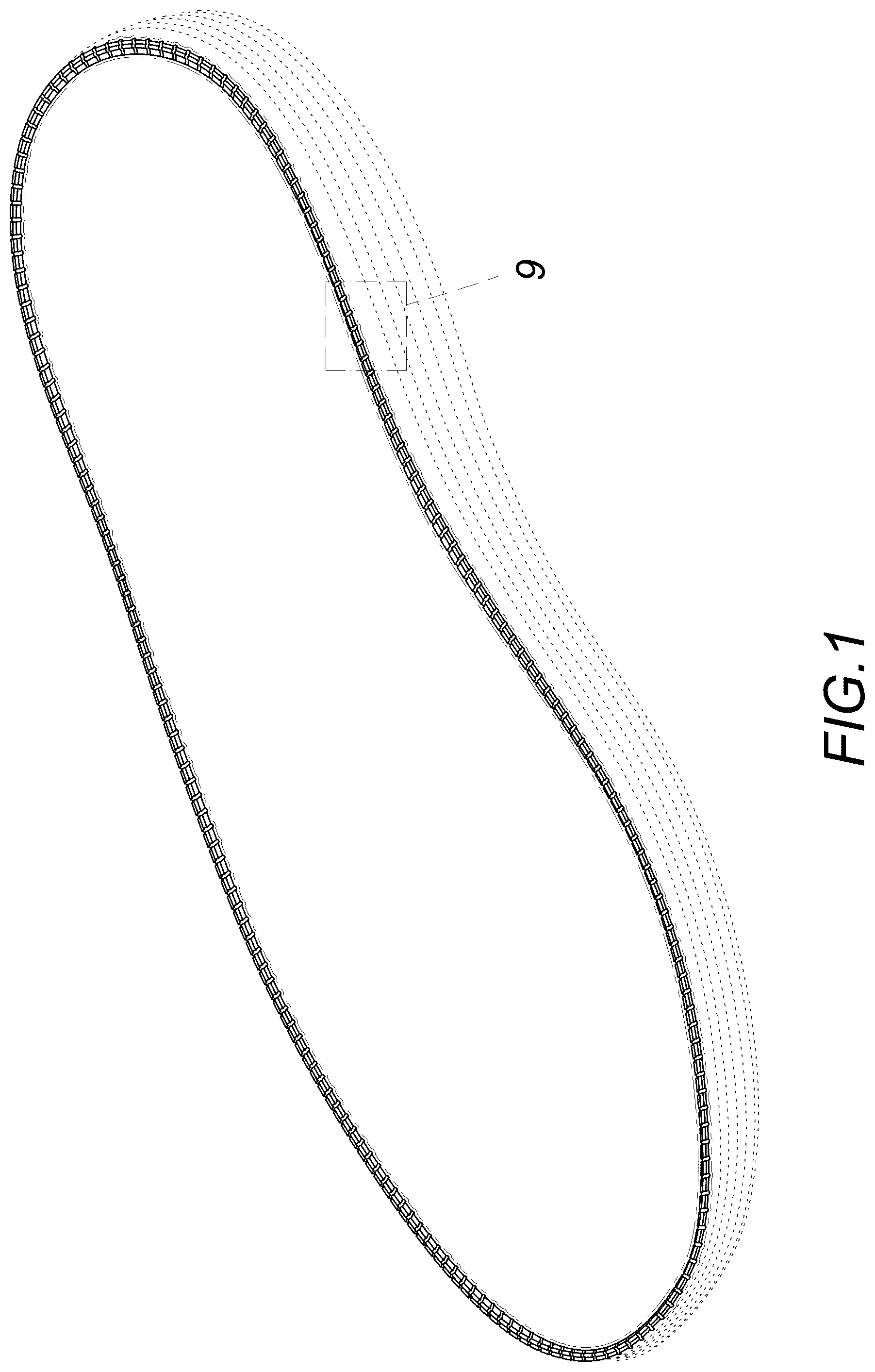 Patent USD1123339 Figure 1 – Shoe sole
