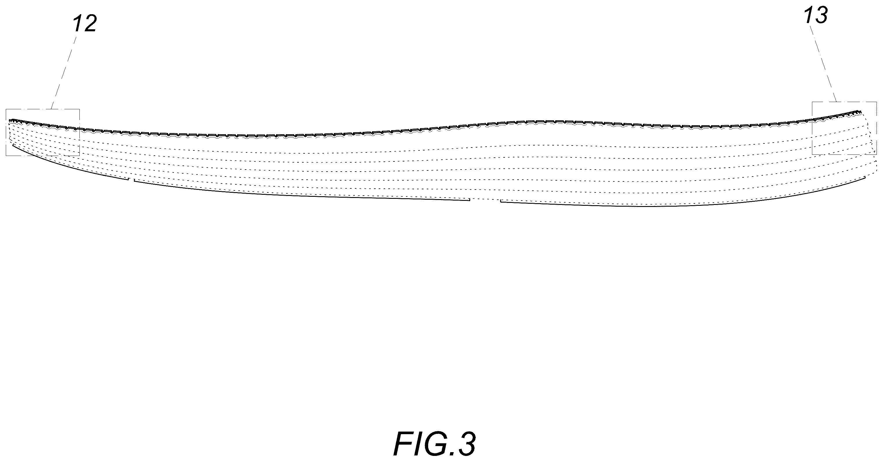 Patent USD1123339 Figure 3 – Shoe sole
