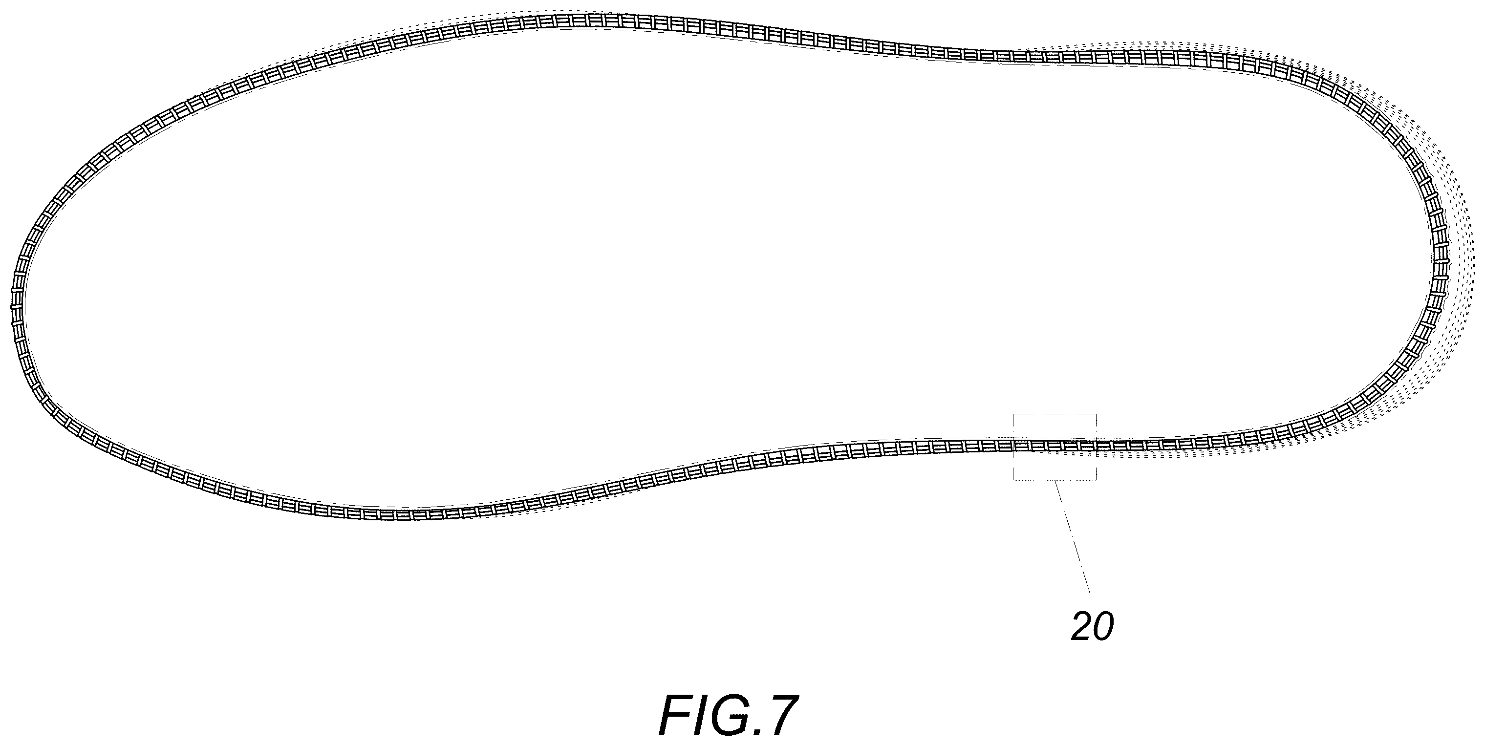 Patent USD1123339 Figure 7 – Shoe sole