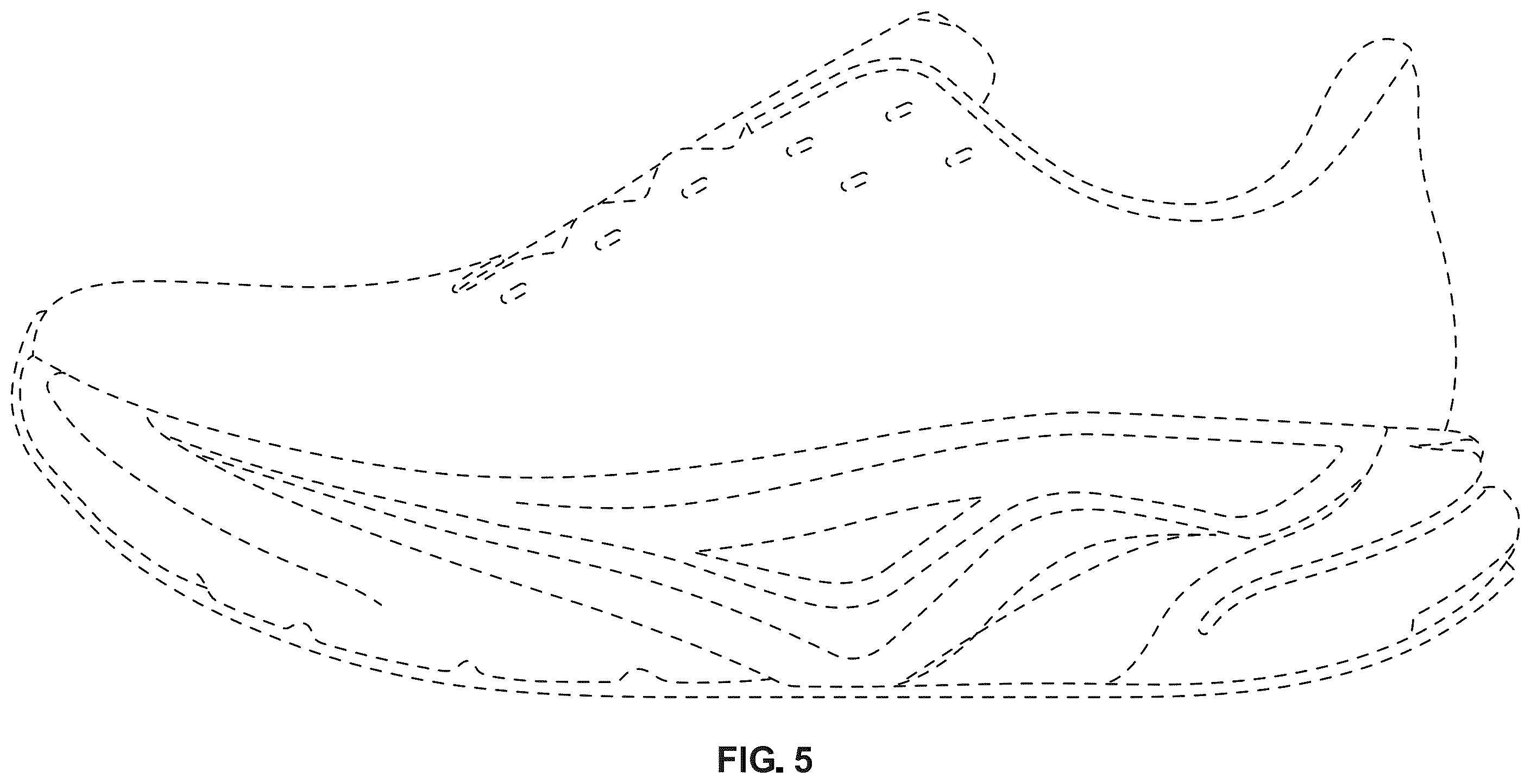 Patent USD1123340 Figure 5 – Footwear midsole