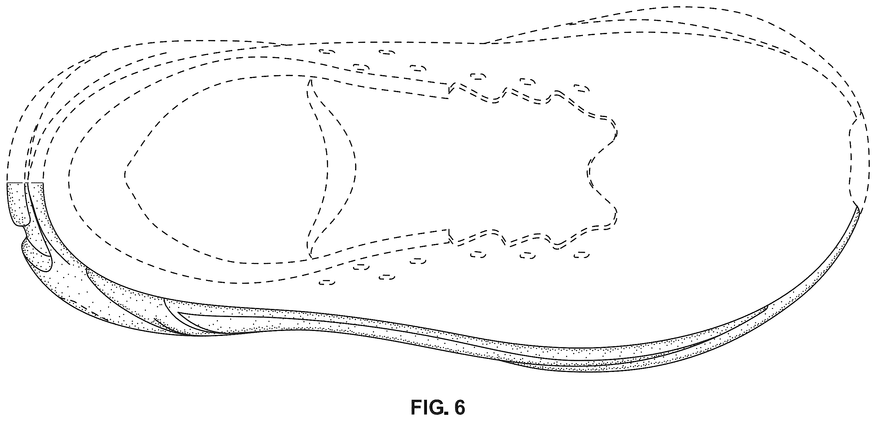 Patent USD1123340 Figure 6 – Footwear midsole