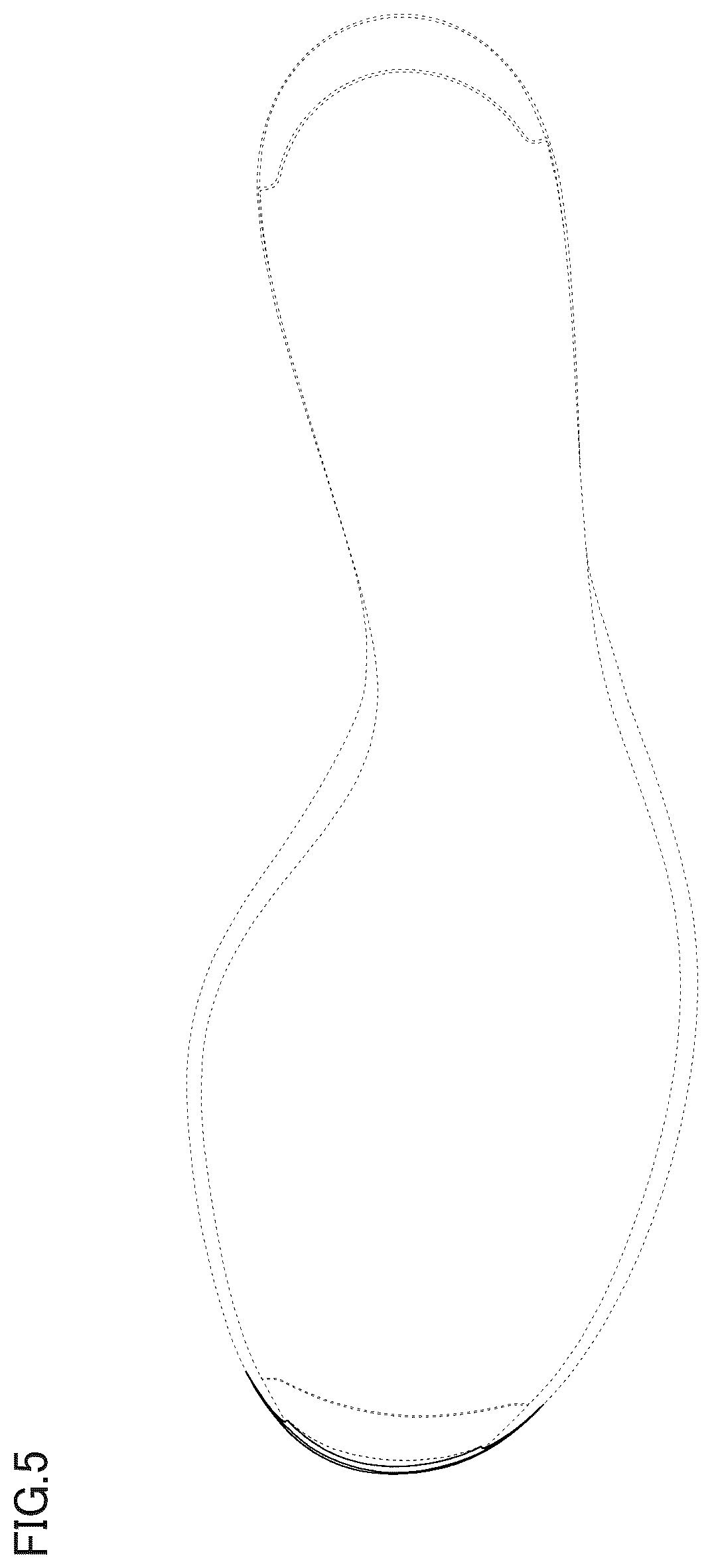 Patent USD1123341 Figure 4 – Shoe sole