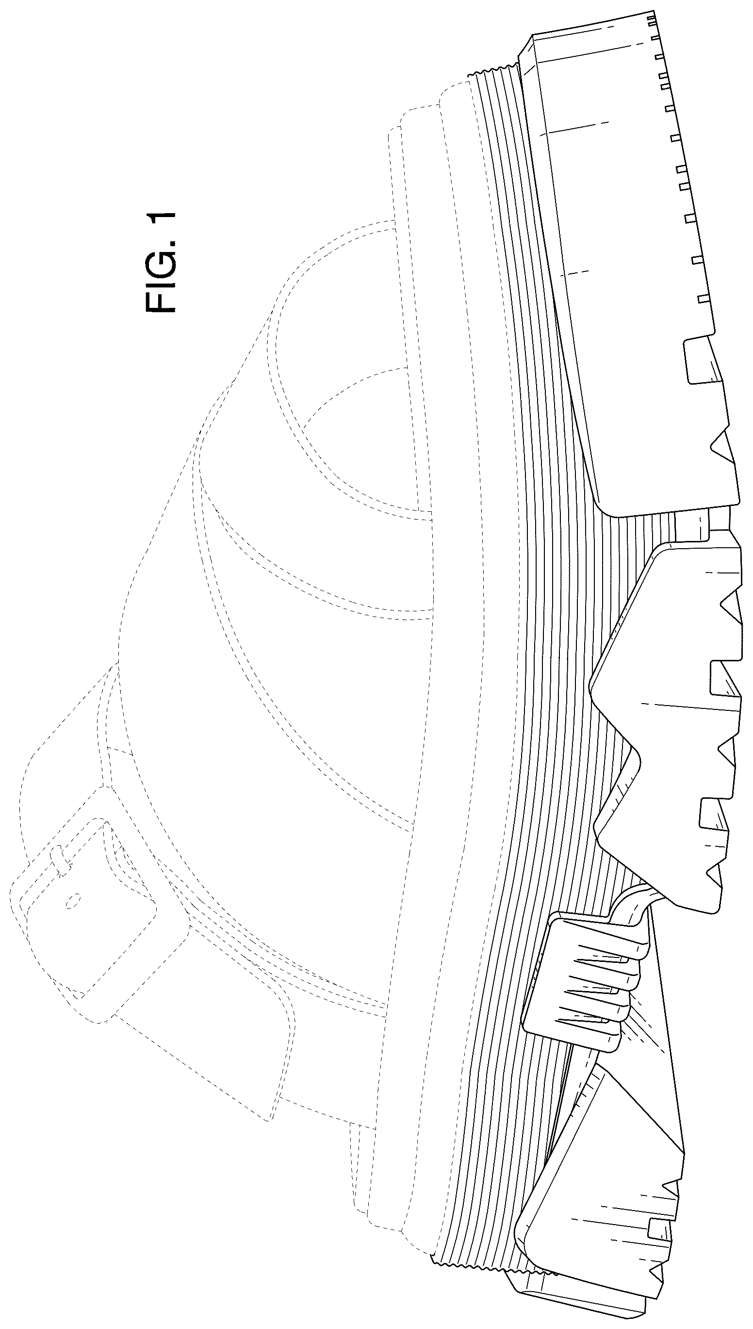 Patent USD1123342 — Footwear sole — Figure 1