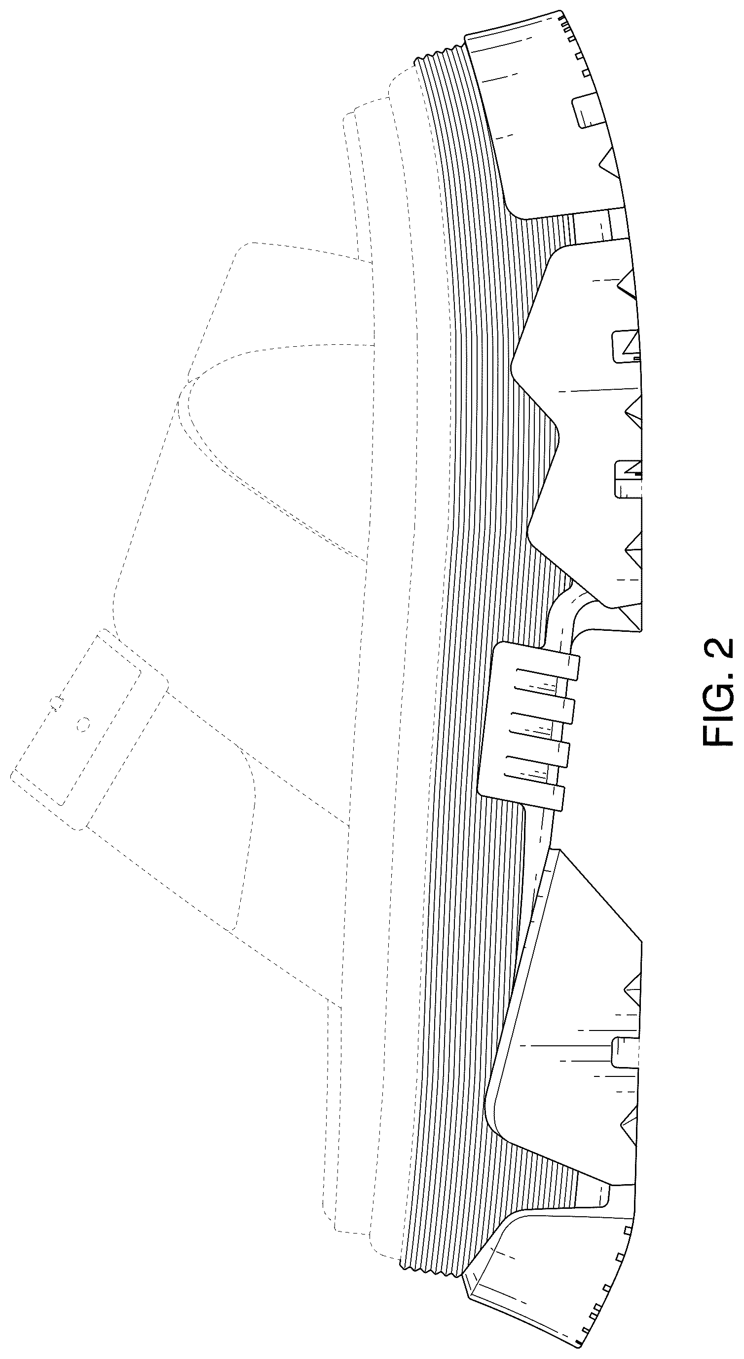 Patent USD1123342 Figure 2 – Footwear sole