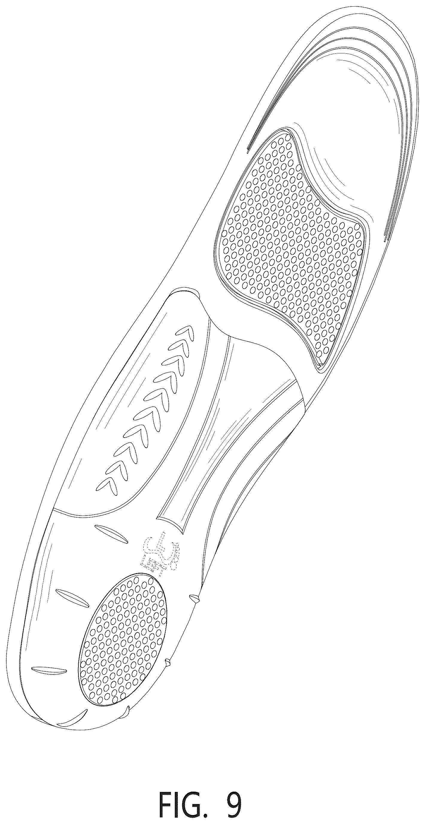 Patent USD1123343 Figure 9 – High arch insole