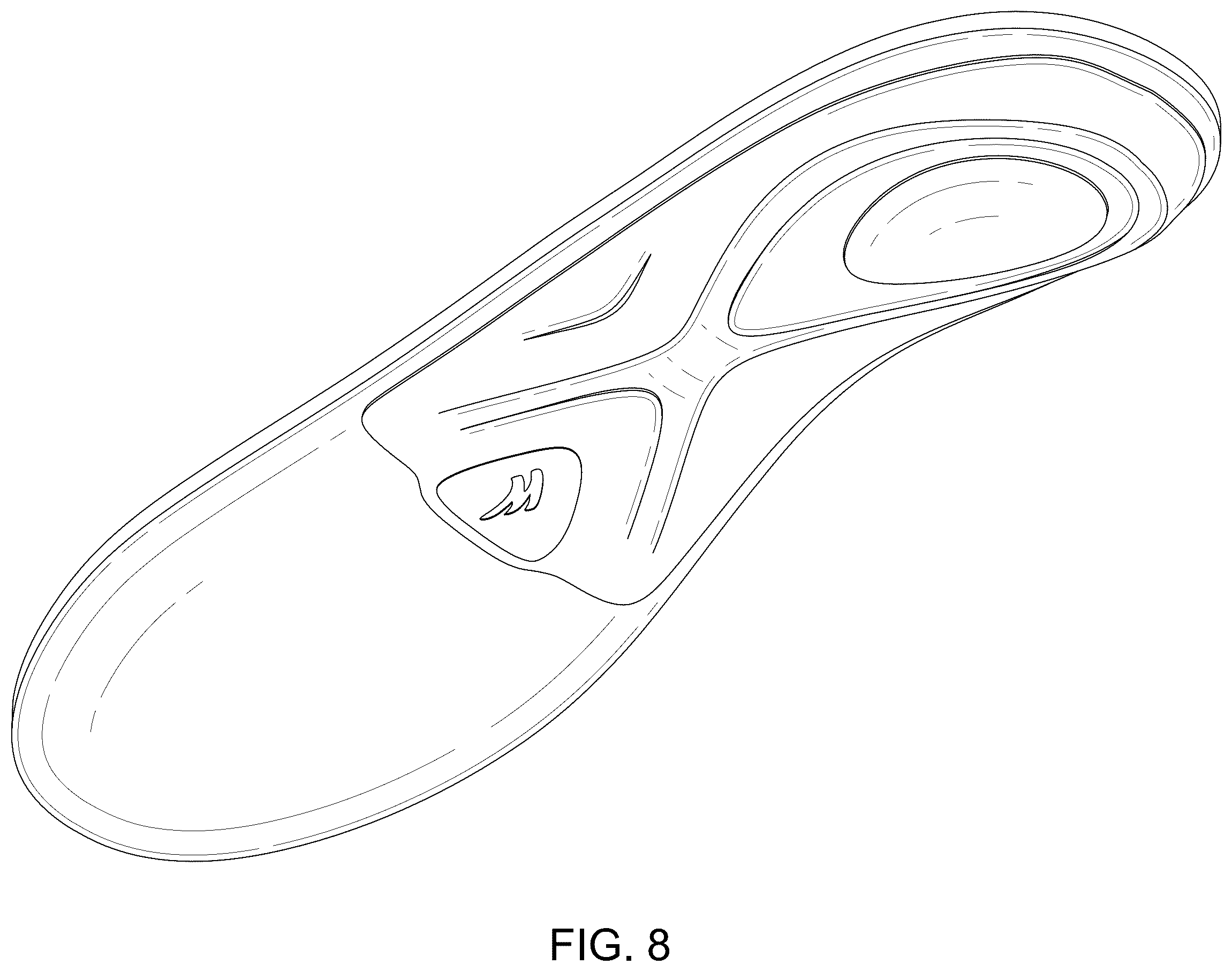 Patent USD1123345 Figure 7 – Insole