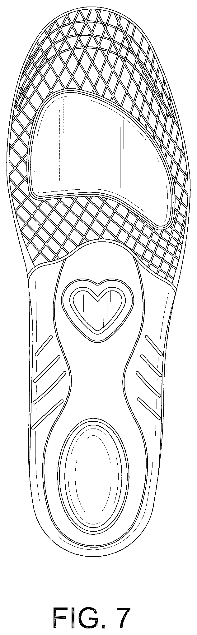 Patent USD1123346 Figure 6 – Insole