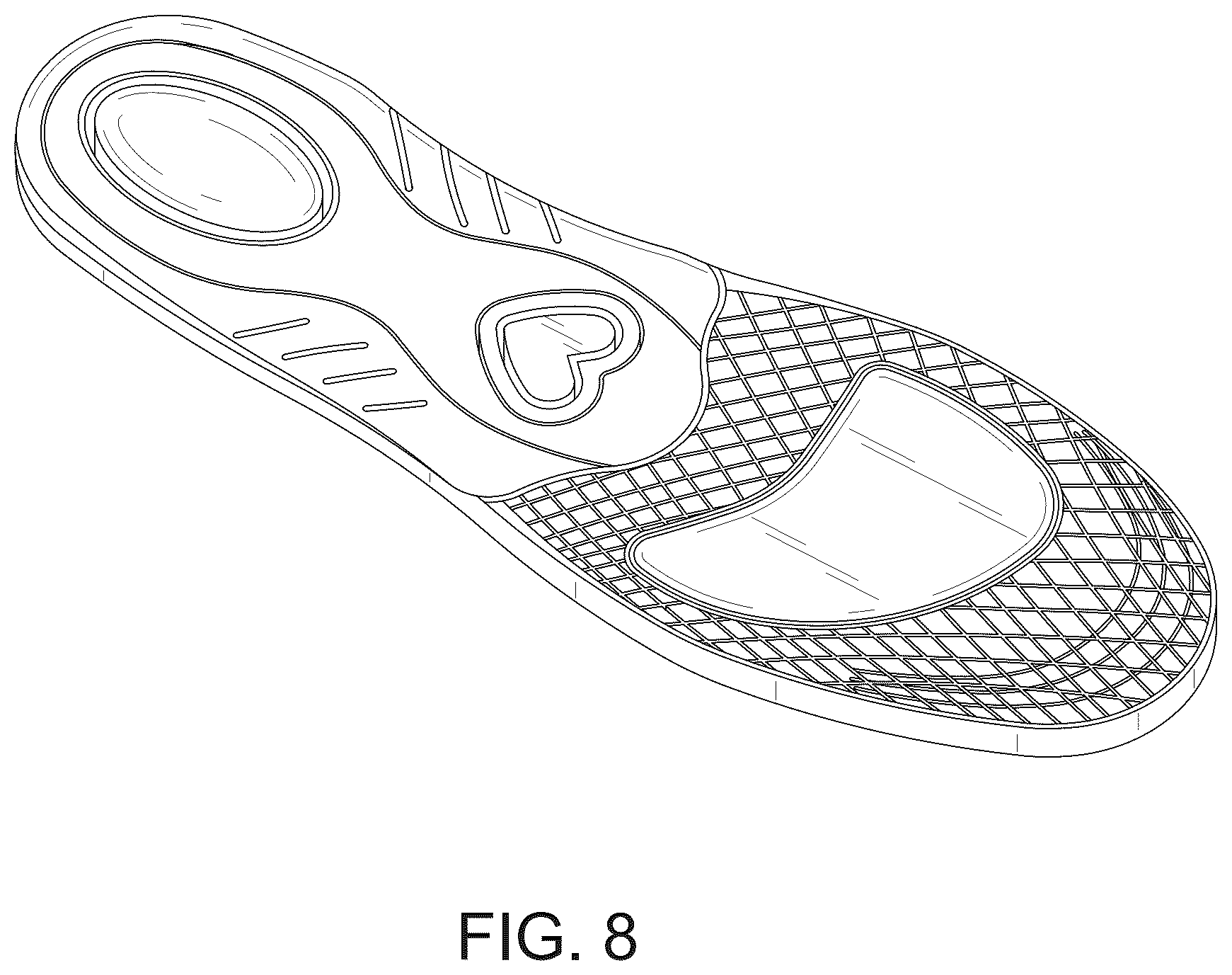 Patent USD1123346 Figure 7 – Insole
