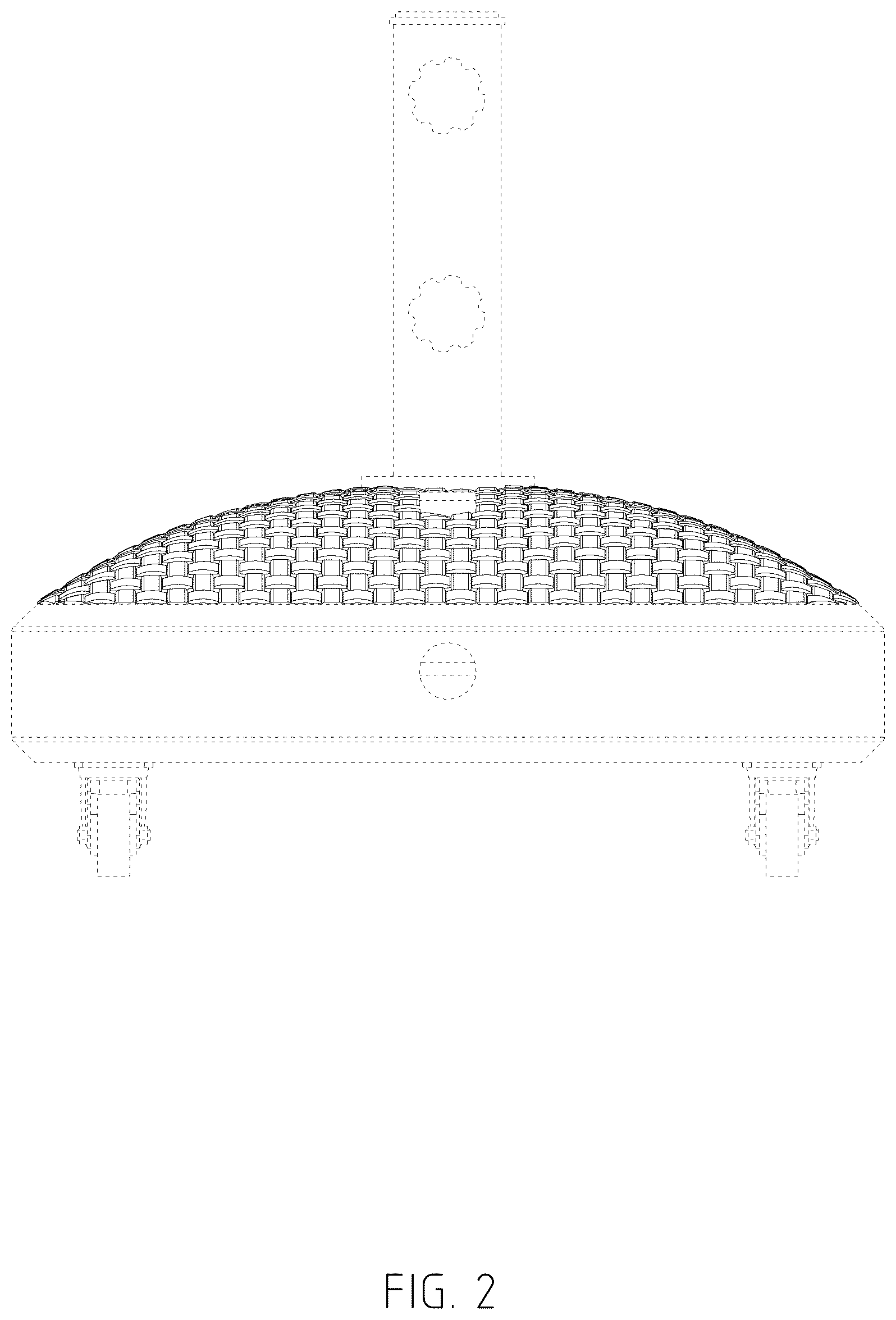 Patent USD1123347 Figure 2 – Umbrella base
