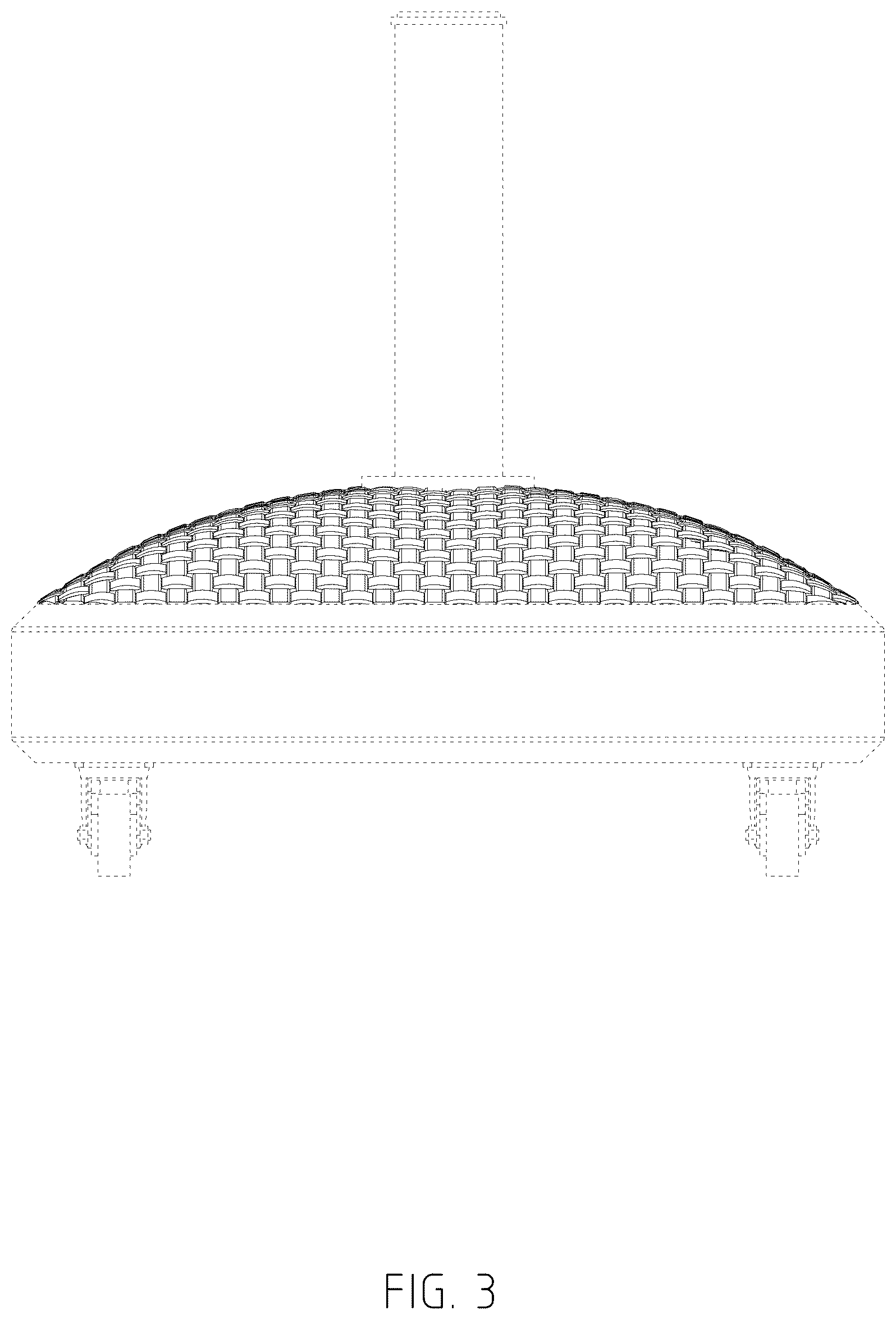 Patent USD1123347 Figure 3 – Umbrella base