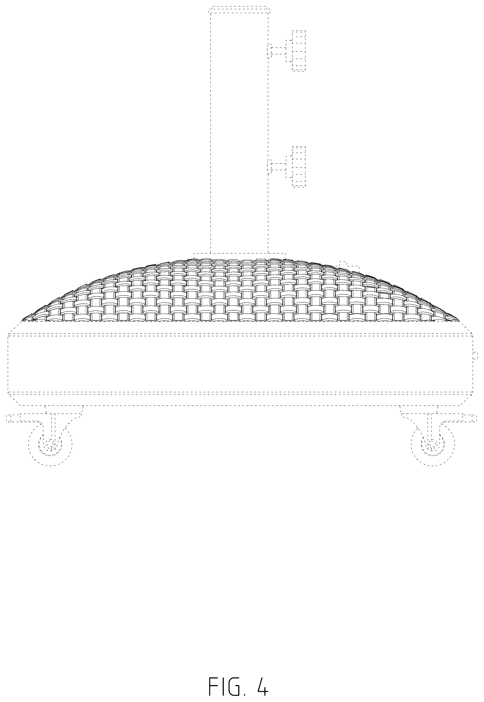Patent USD1123347 Figure 4 – Umbrella base
