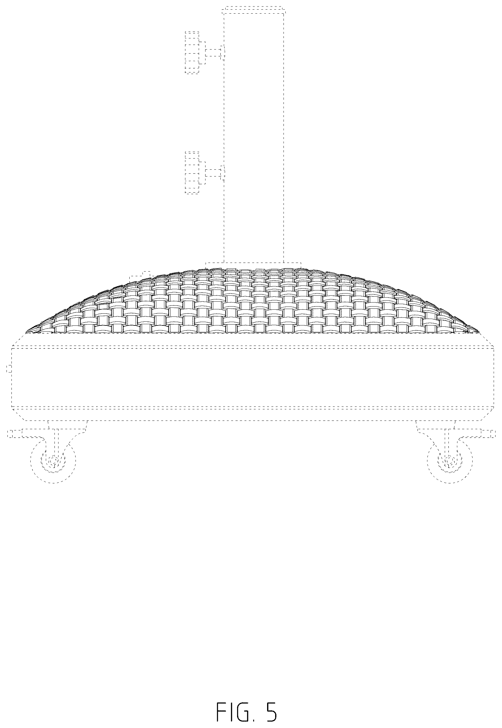 Patent USD1123347 Figure 5 – Umbrella base