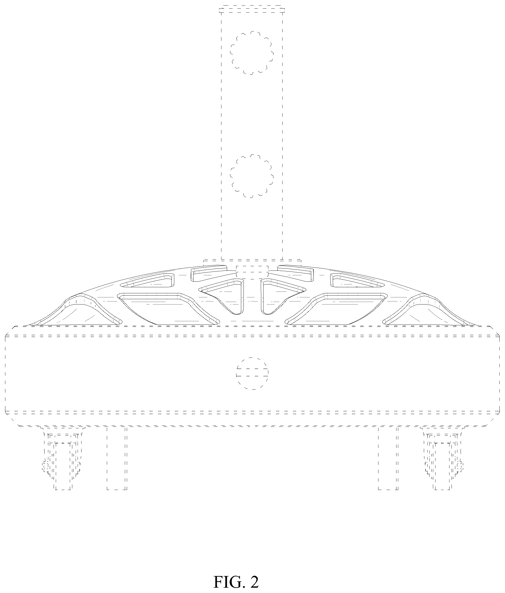 Patent USD1123348 Figure 2 – Umbrella base