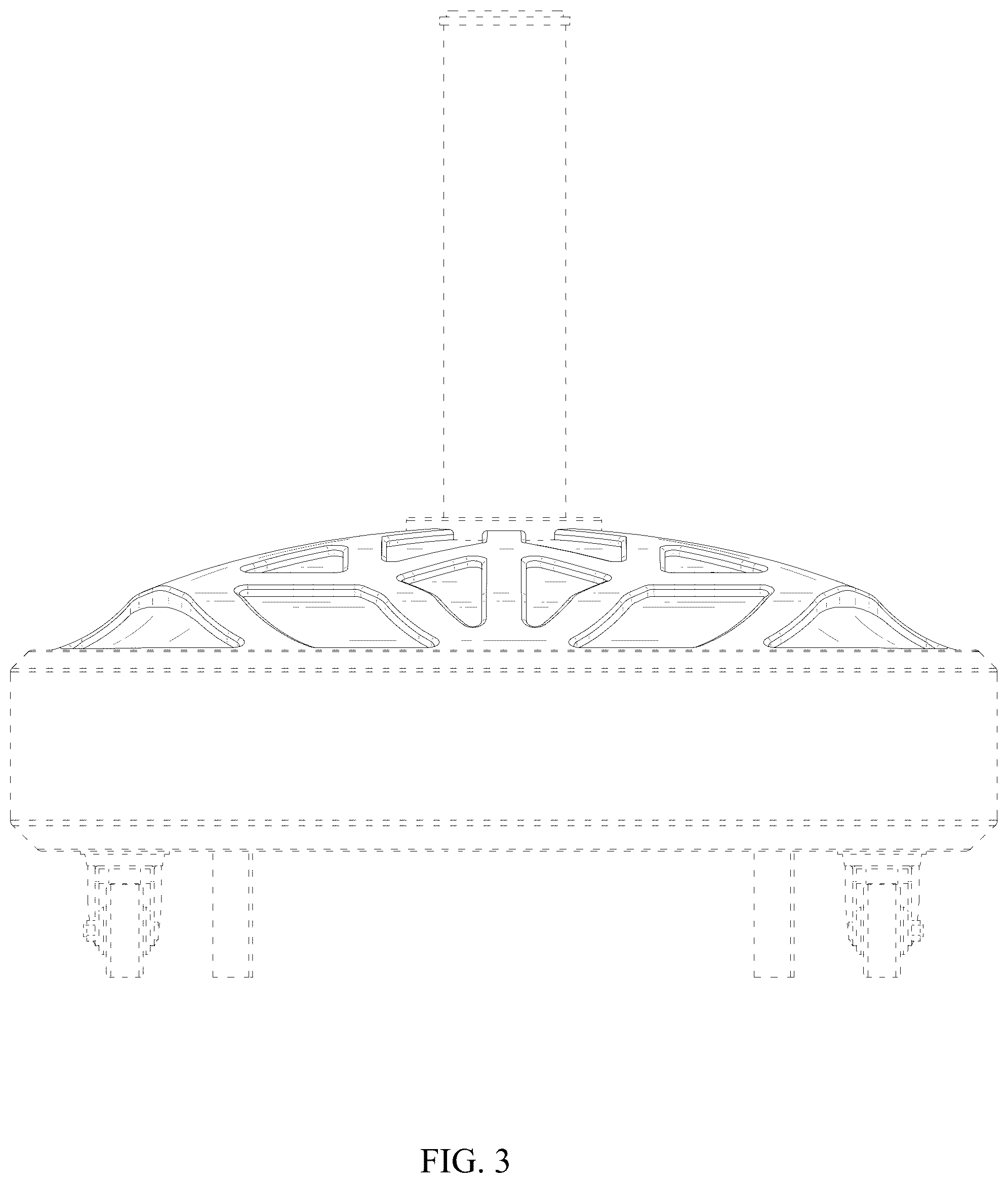Patent USD1123348 Figure 3 – Umbrella base