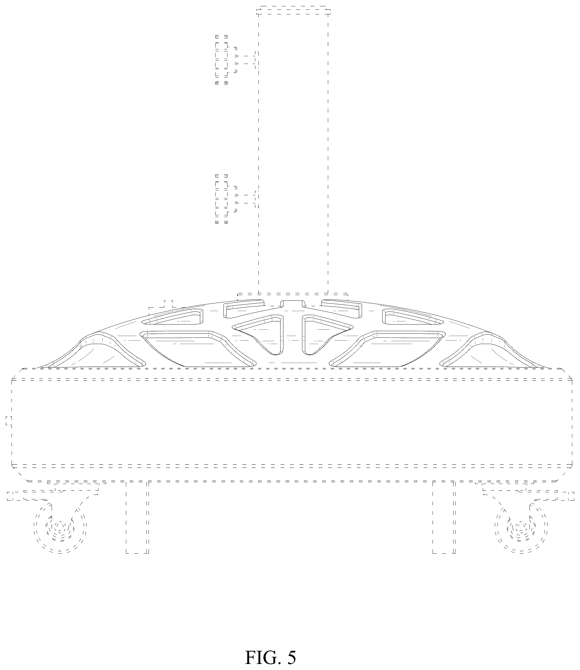 Patent USD1123348 Figure 5 – Umbrella base