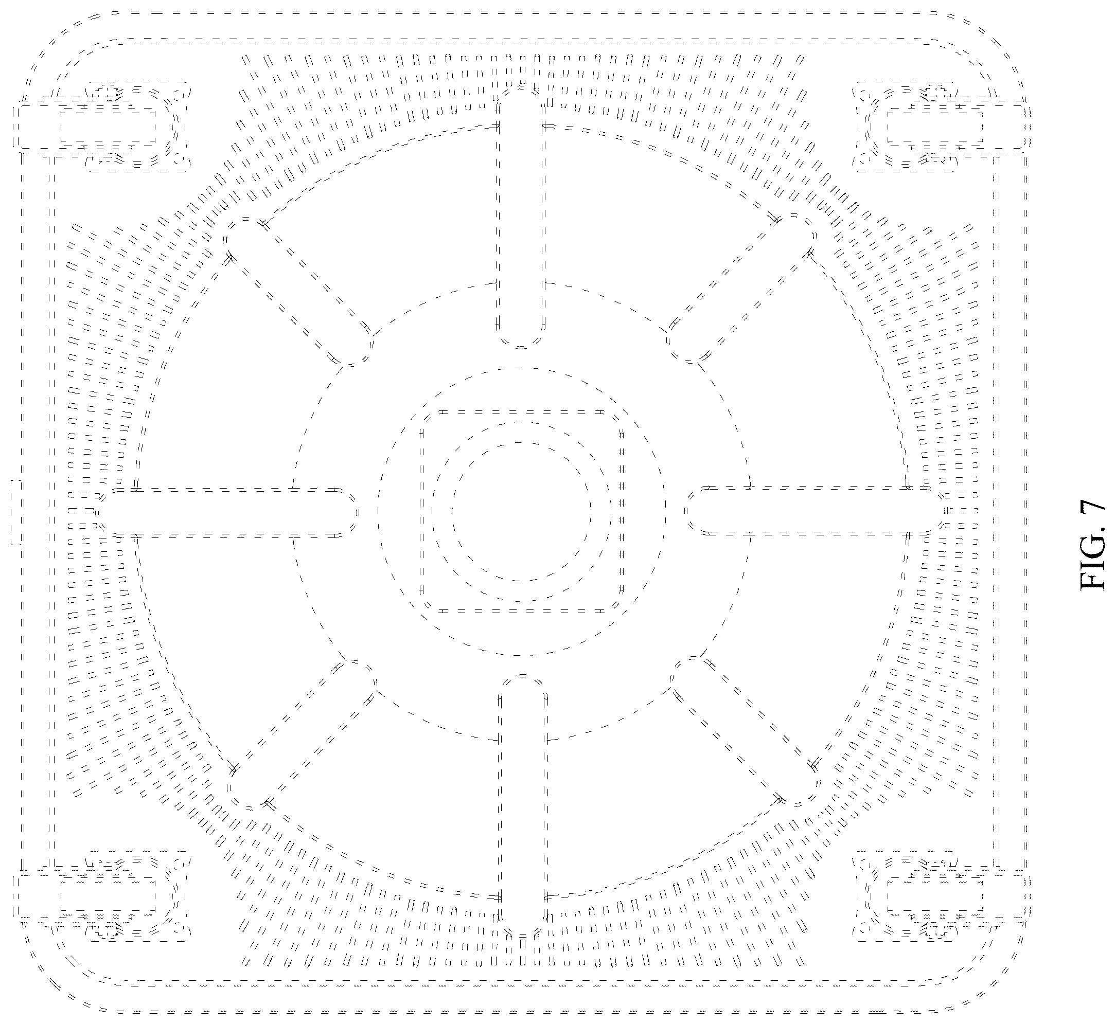 Patent USD1123348 Figure 7 – Umbrella base