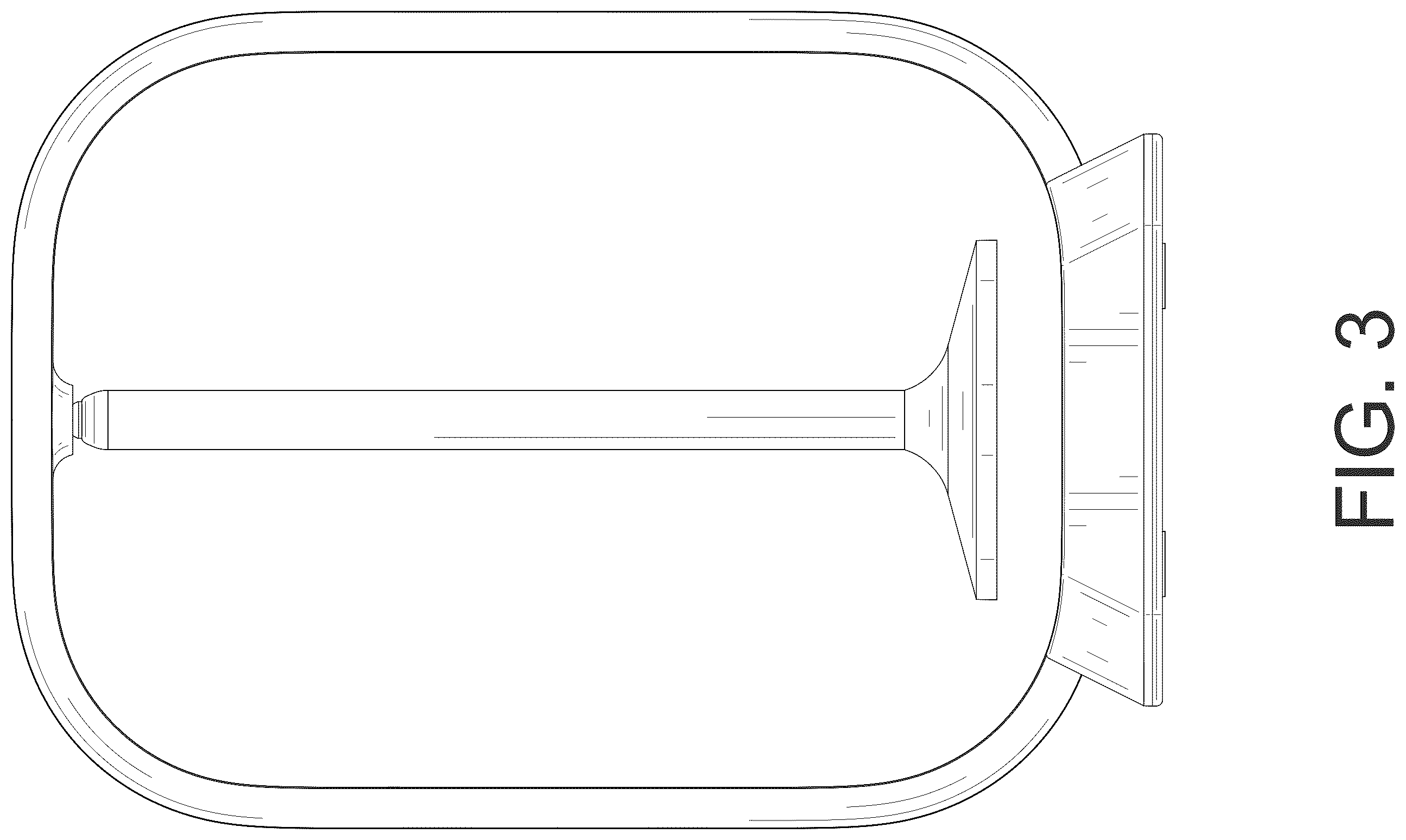 Patent USD1123350 Figure 3 – Yarn holder