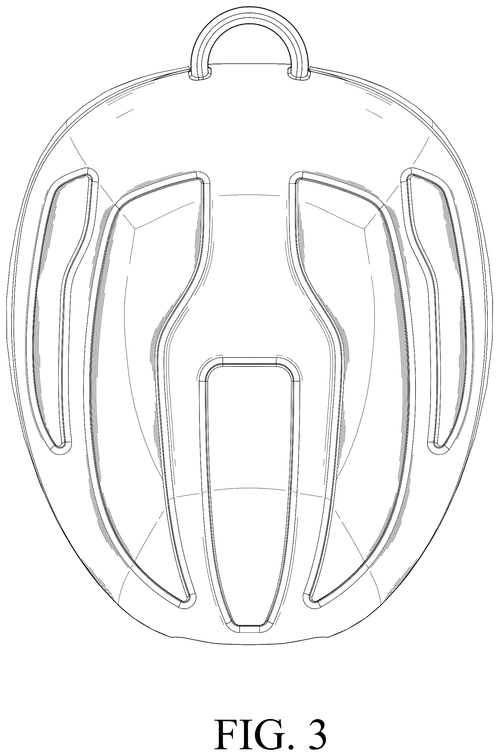 Patent USD1123354 Figure 3 – Case for mouth guard