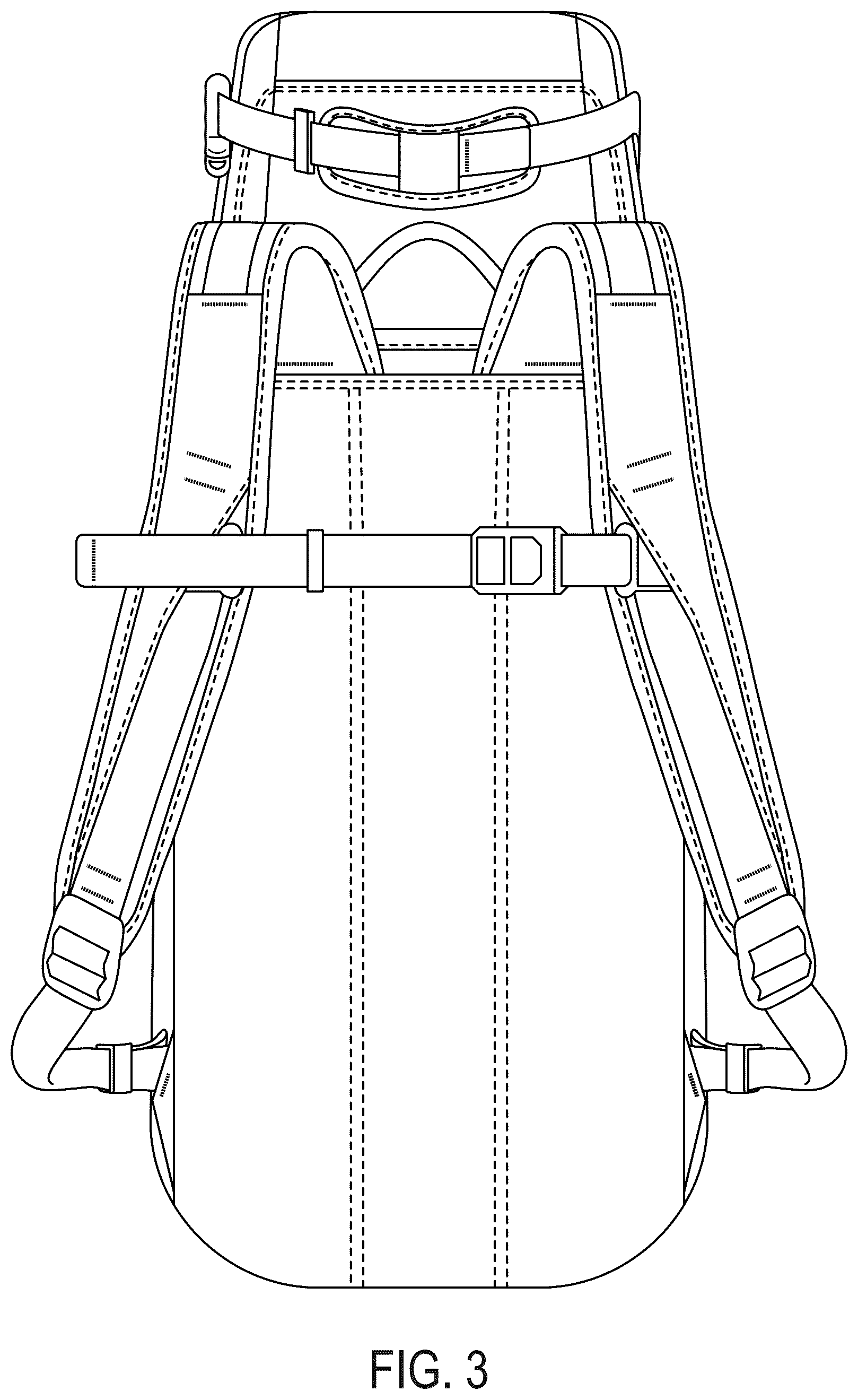 Patent USD1123356 Figure 3 – Backpack for carrying animals