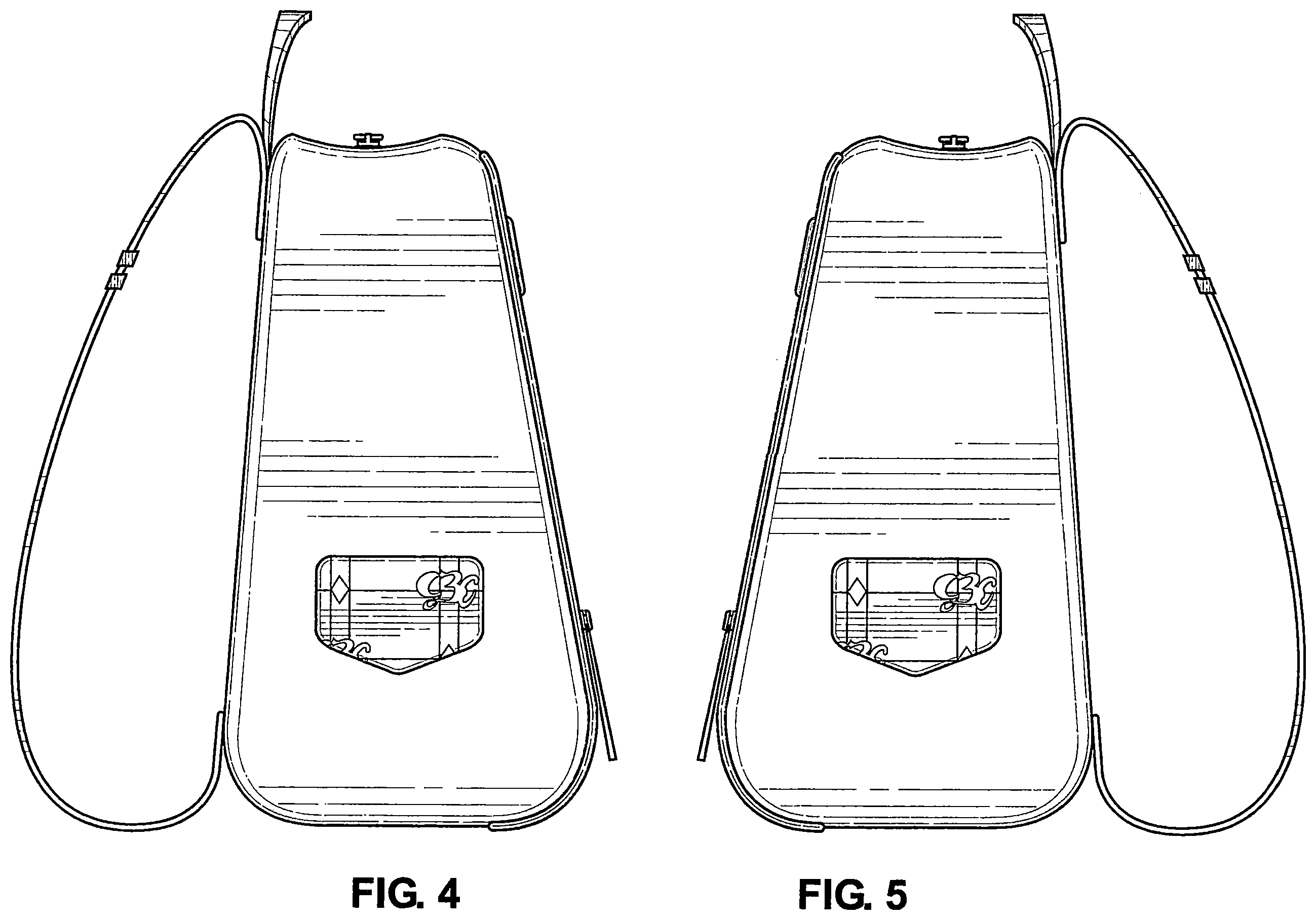 Patent USD1123357 Figure 3 – Tote bag with the logo GBC