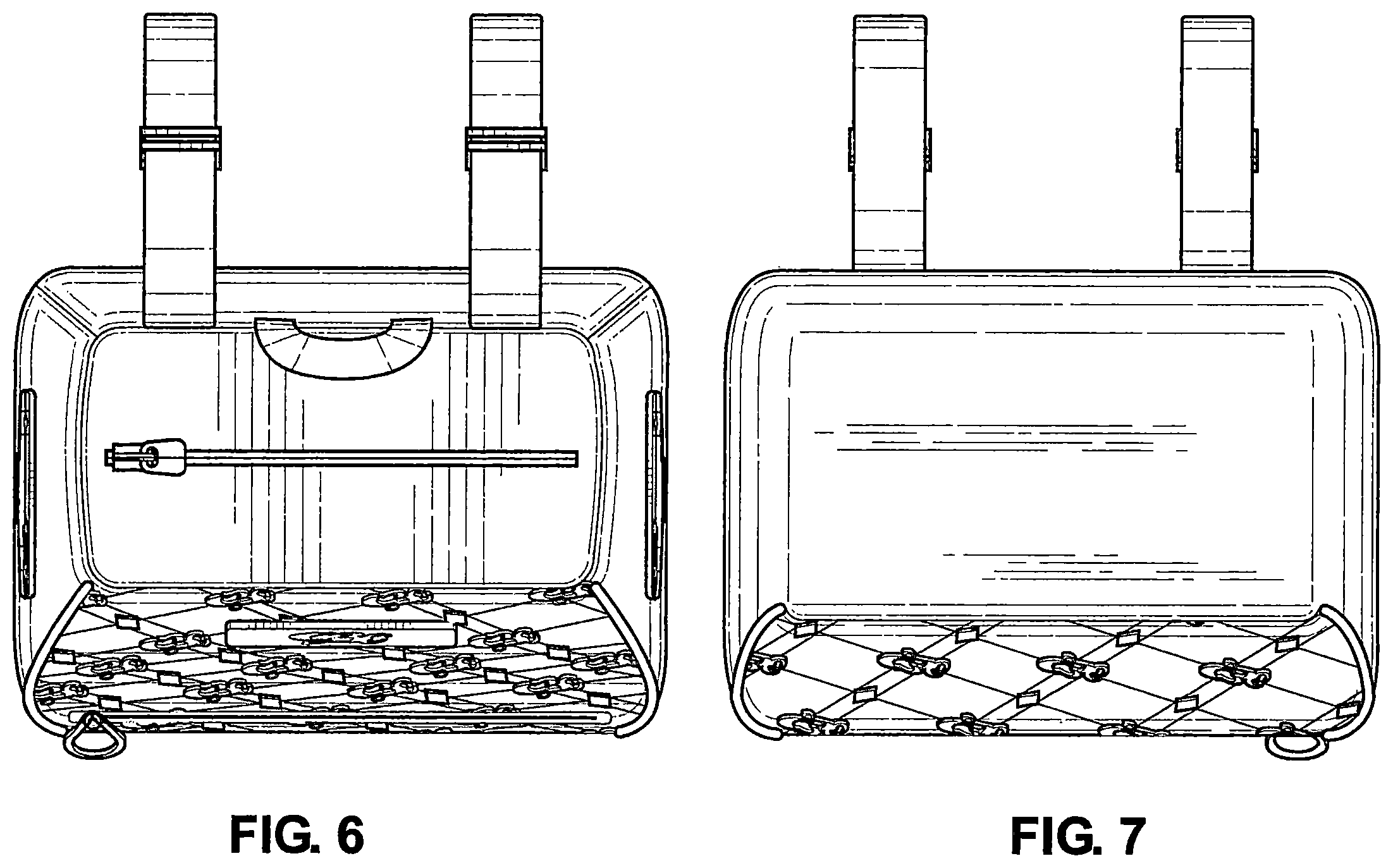 Patent USD1123357 Figure 4 – Tote bag with the logo GBC