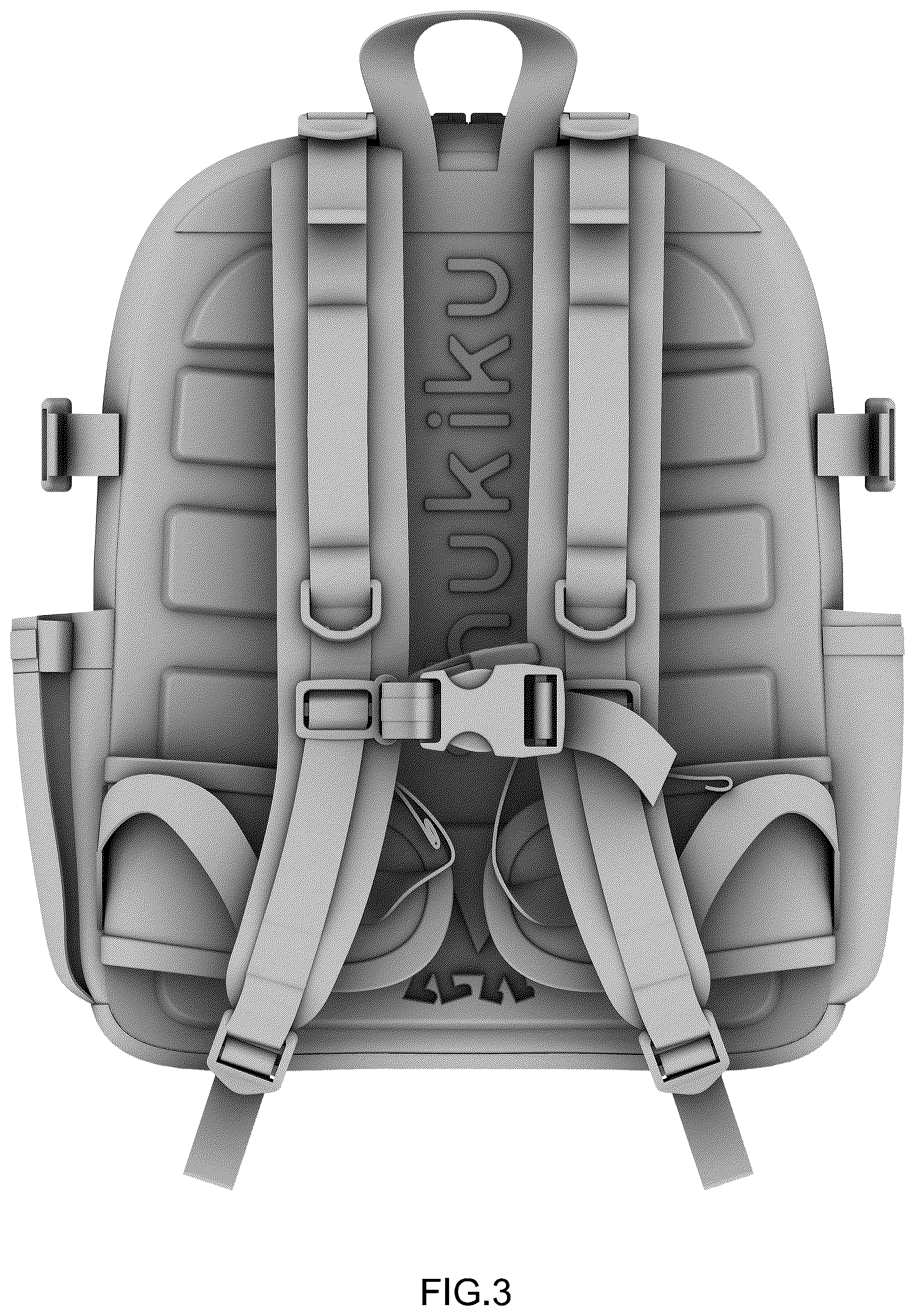 Patent USD1123358 Figure 3 – Backpack