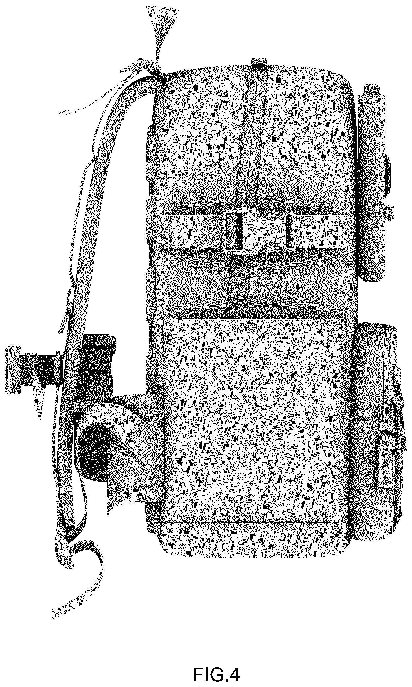 Patent USD1123358 Figure 4 – Backpack