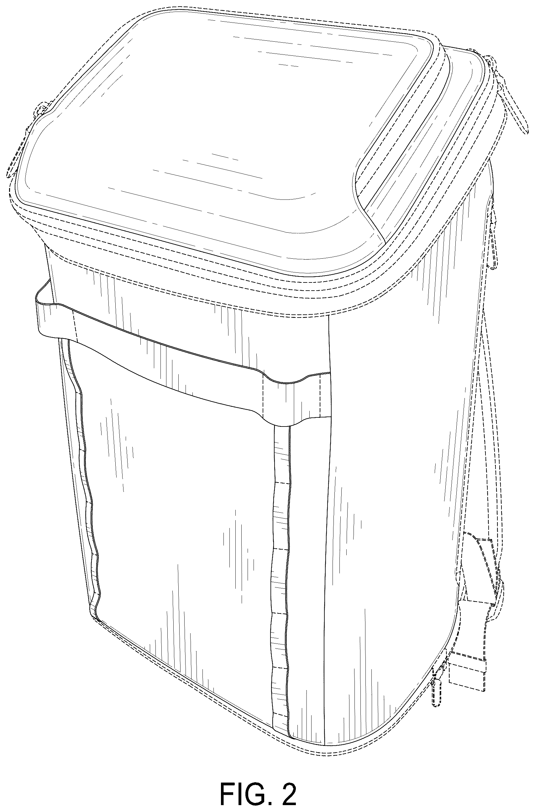 Patent USD1123359 Figure 2 – Foldable backpack