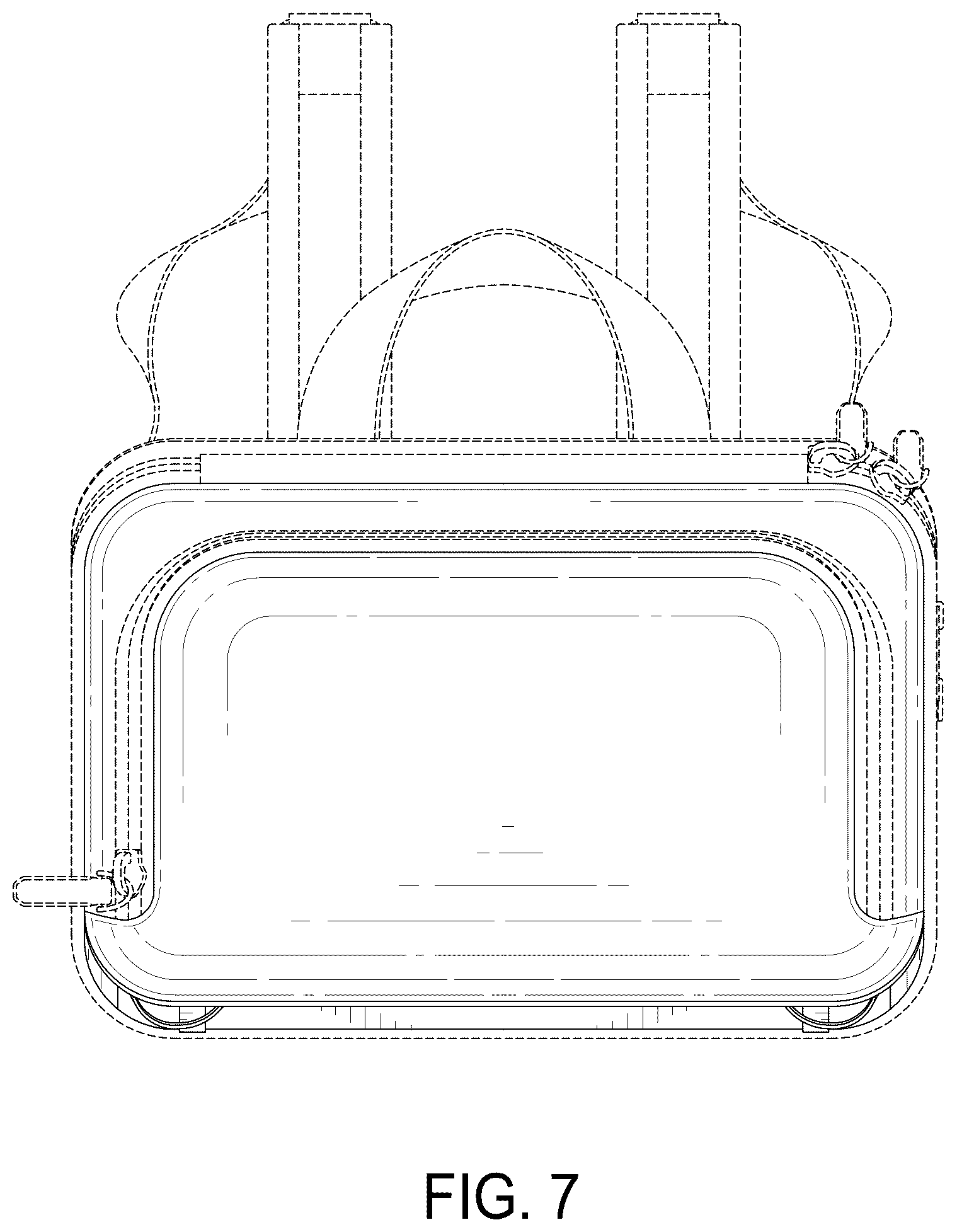 Patent USD1123359 Figure 7 – Foldable backpack