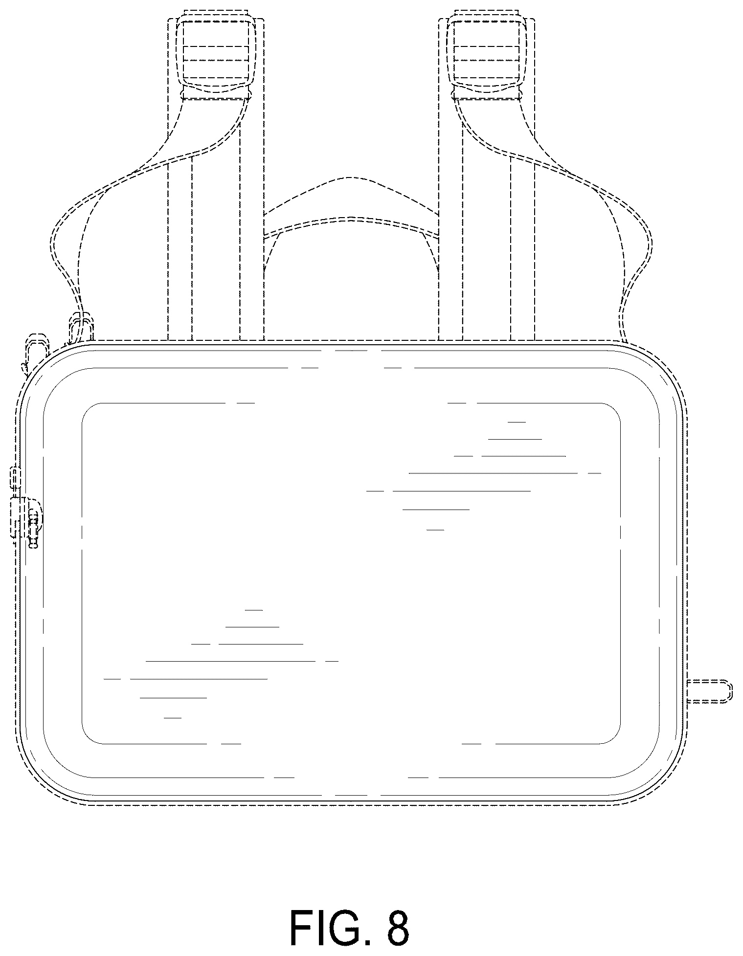 Patent USD1123359 Figure 8 – Foldable backpack