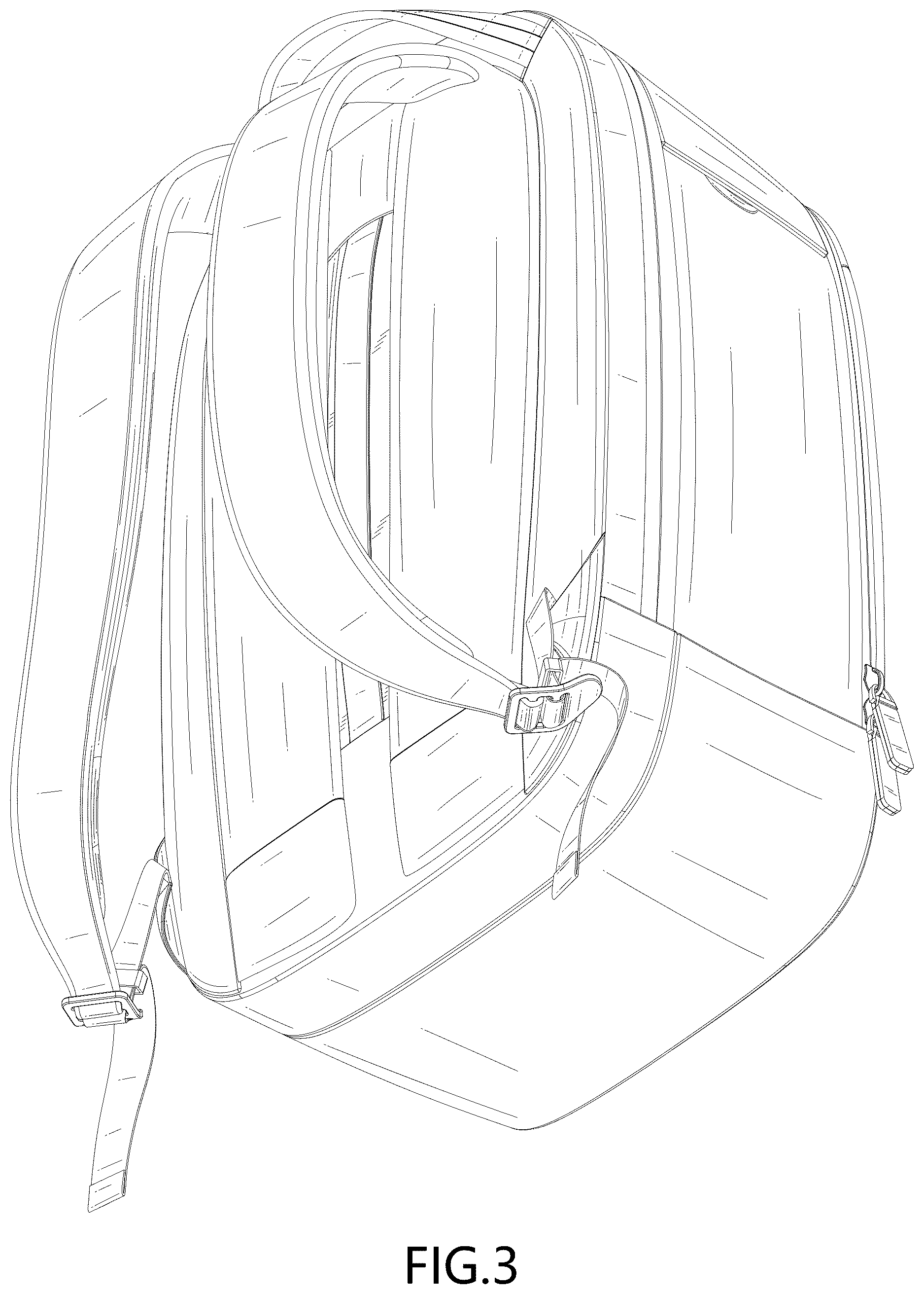 Patent USD1123360 Figure 3 – Backpack