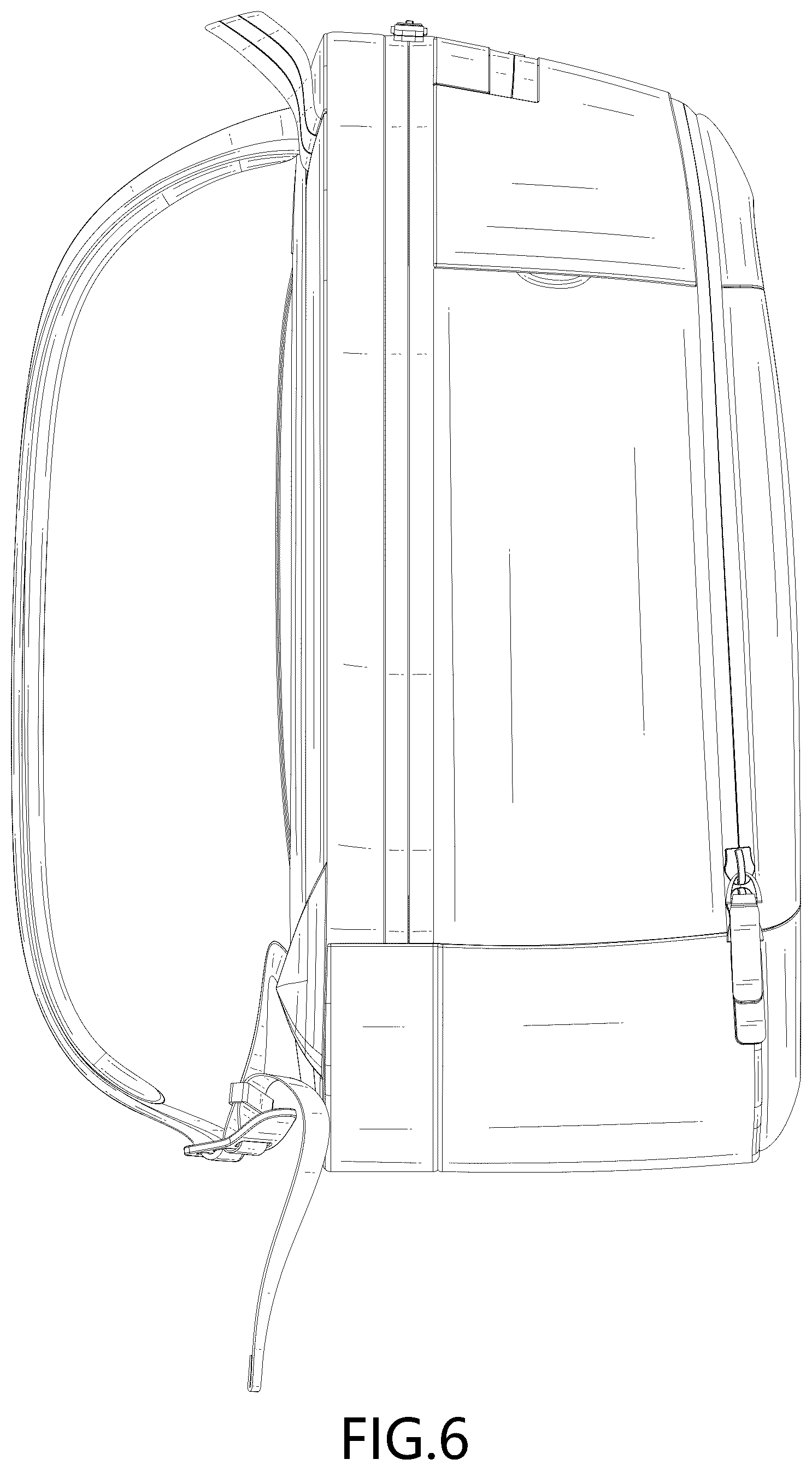 Patent USD1123360 Figure 6 – Backpack