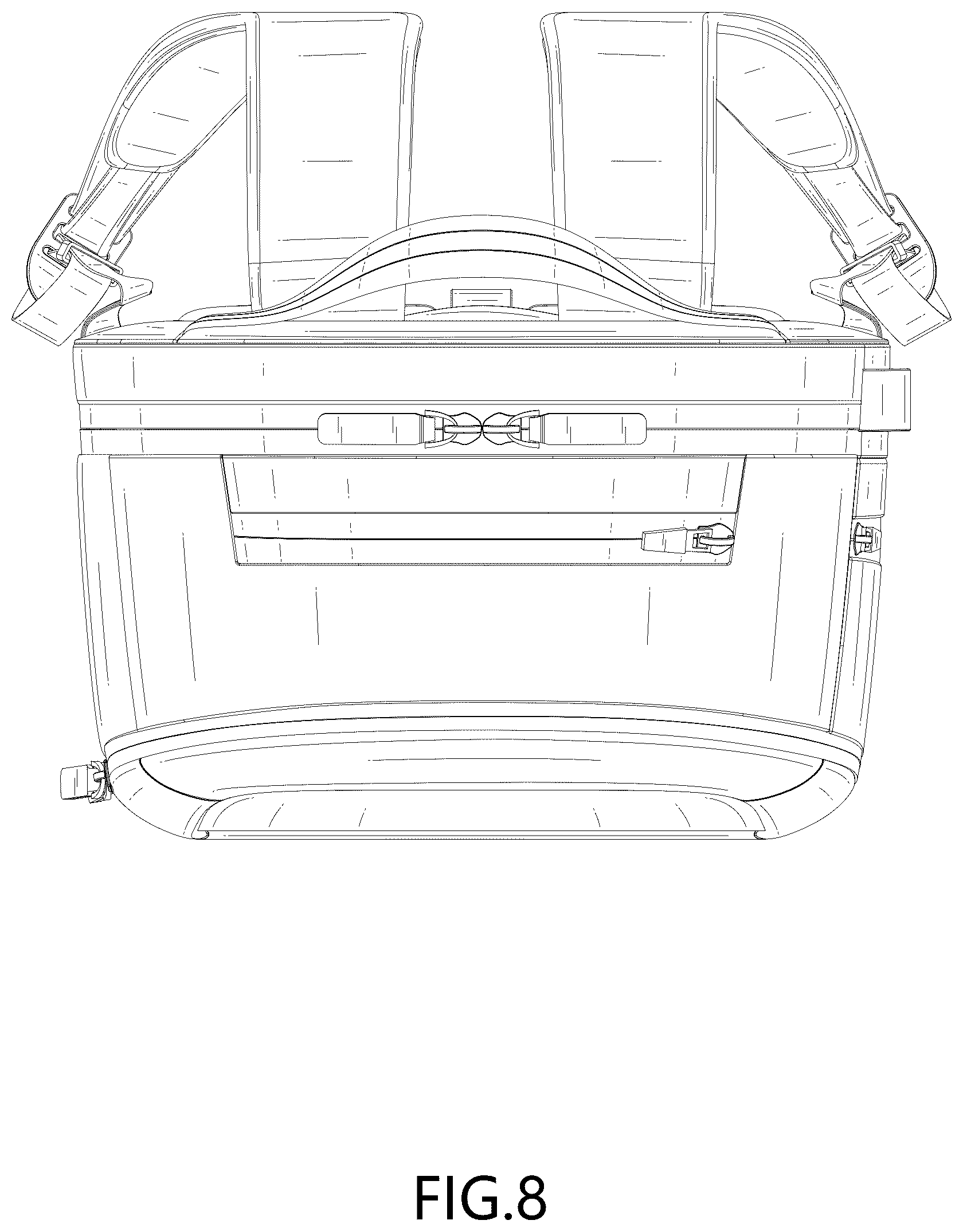 Patent USD1123360 Figure 8 – Backpack