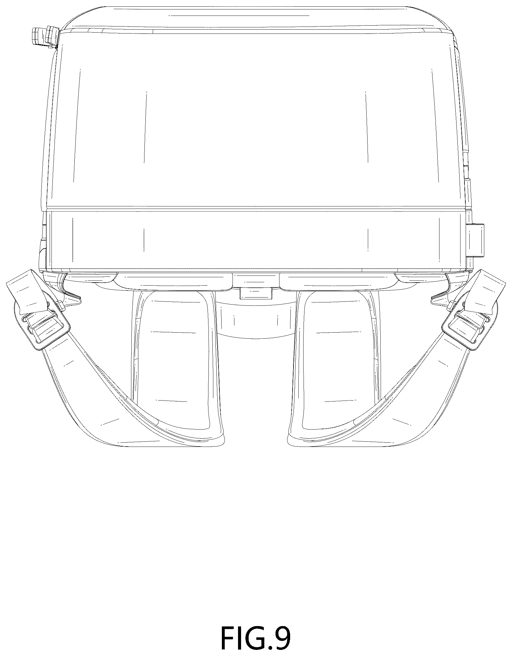 Patent USD1123360 Figure 9 – Backpack