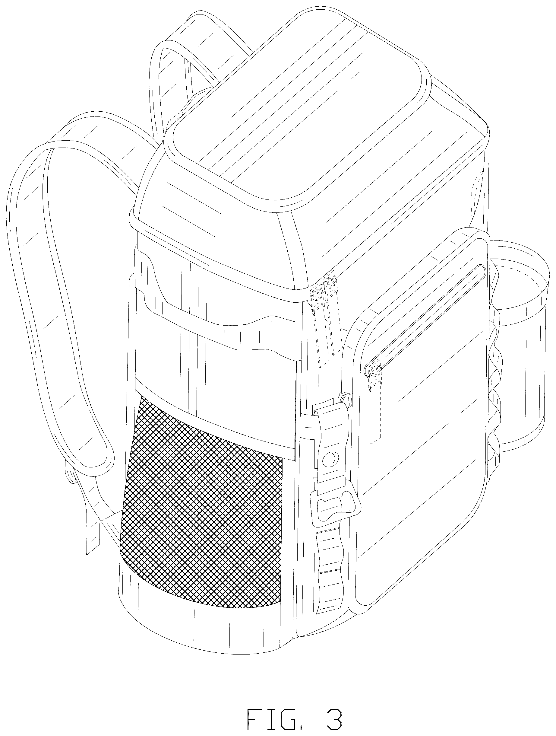 Patent USD1123361 Figure 3 – Insulated bag