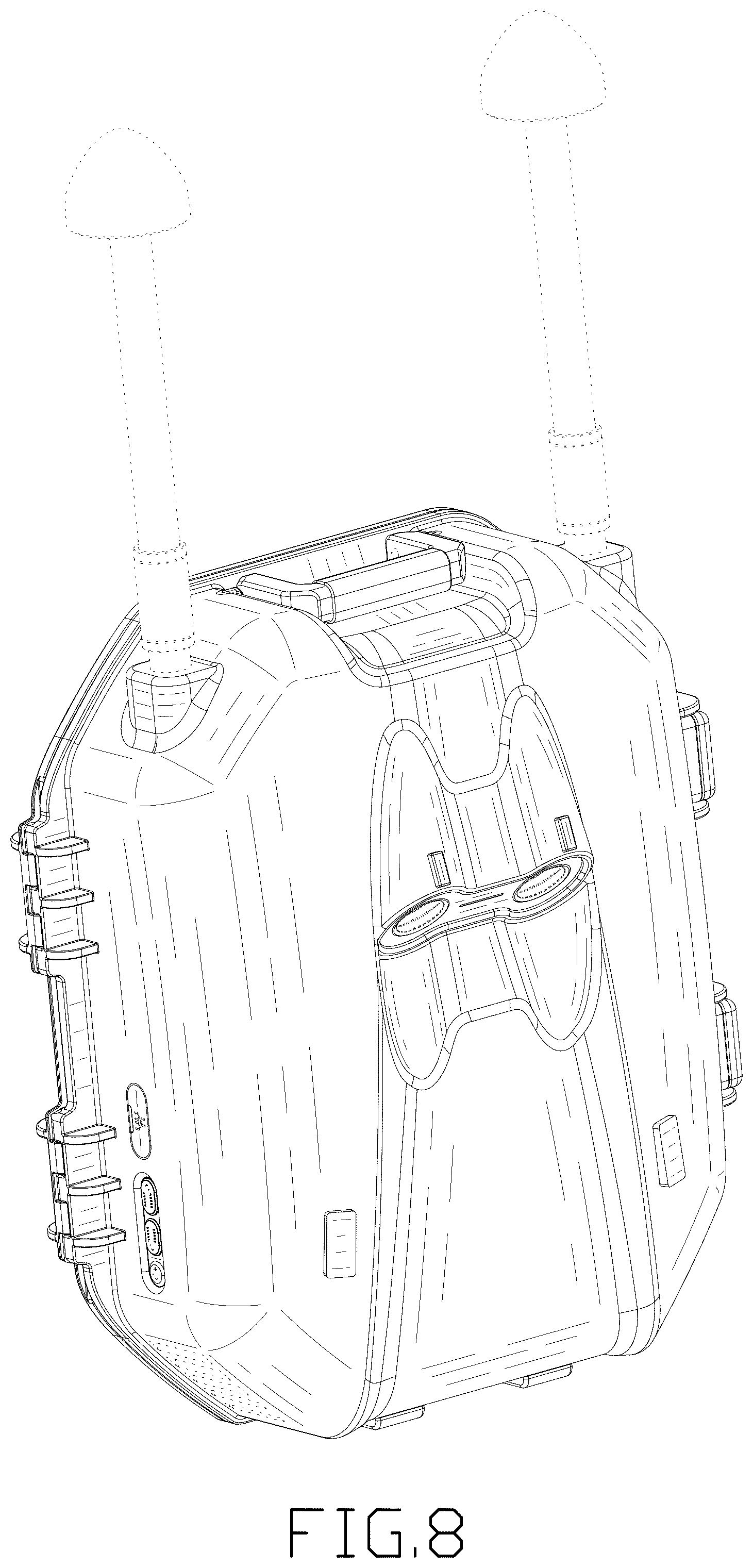 Patent USD1123363 Figure 8 – Navigation decoy tactical backpack