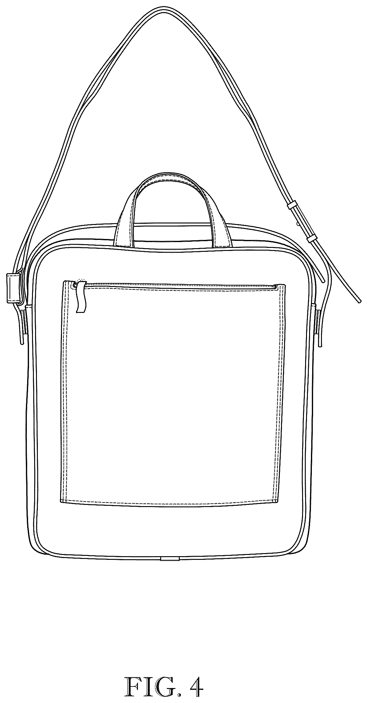 Patent USD1123368 Figure 4 – Shoulder bag