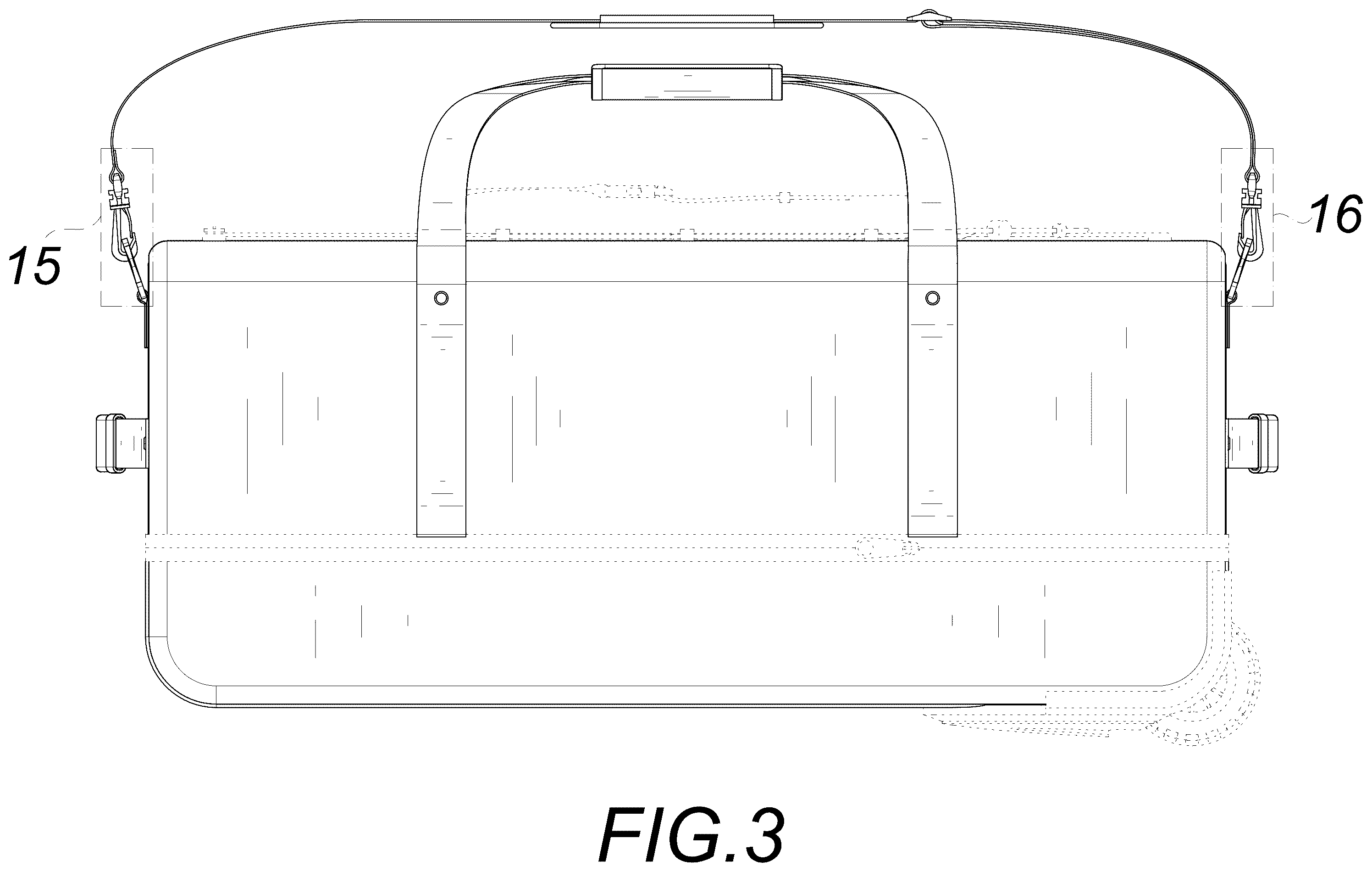 Patent USD1123369 Figure 3 – Bag