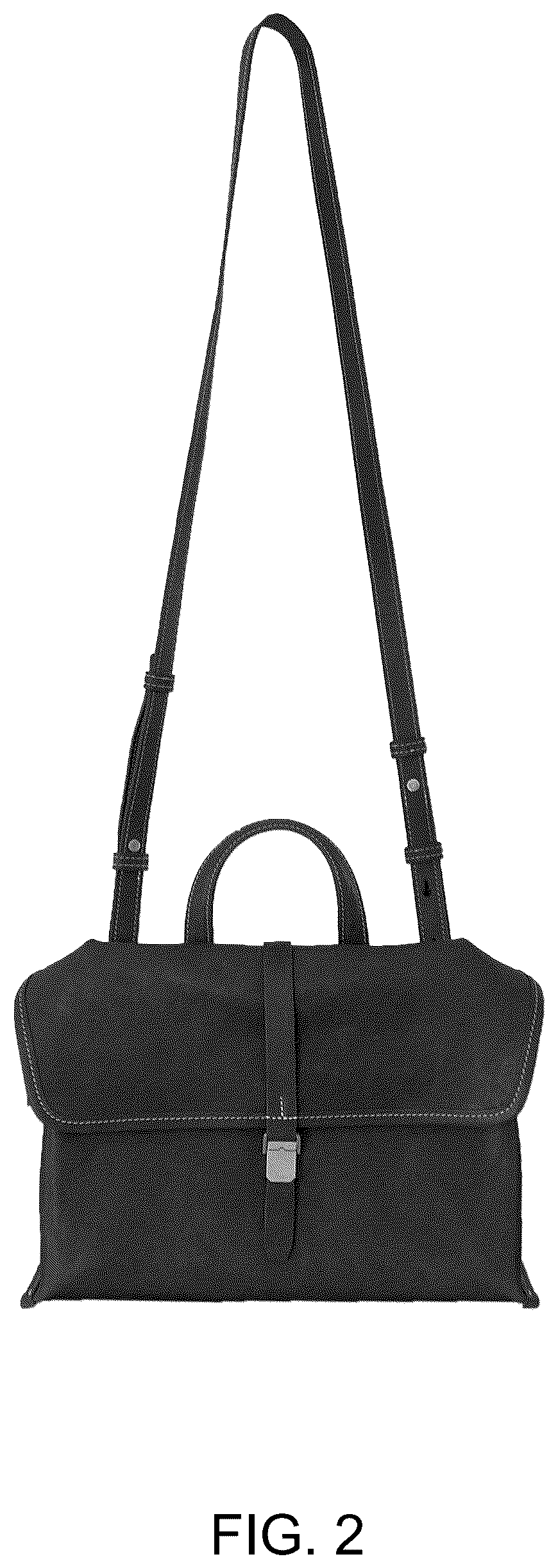 Patent USD1123371 Figure 2 – Bag