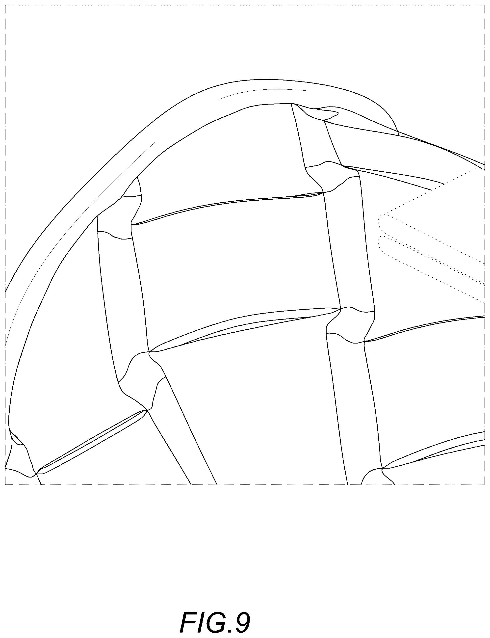 Patent USD1123372 Figure 9 – Evening bag