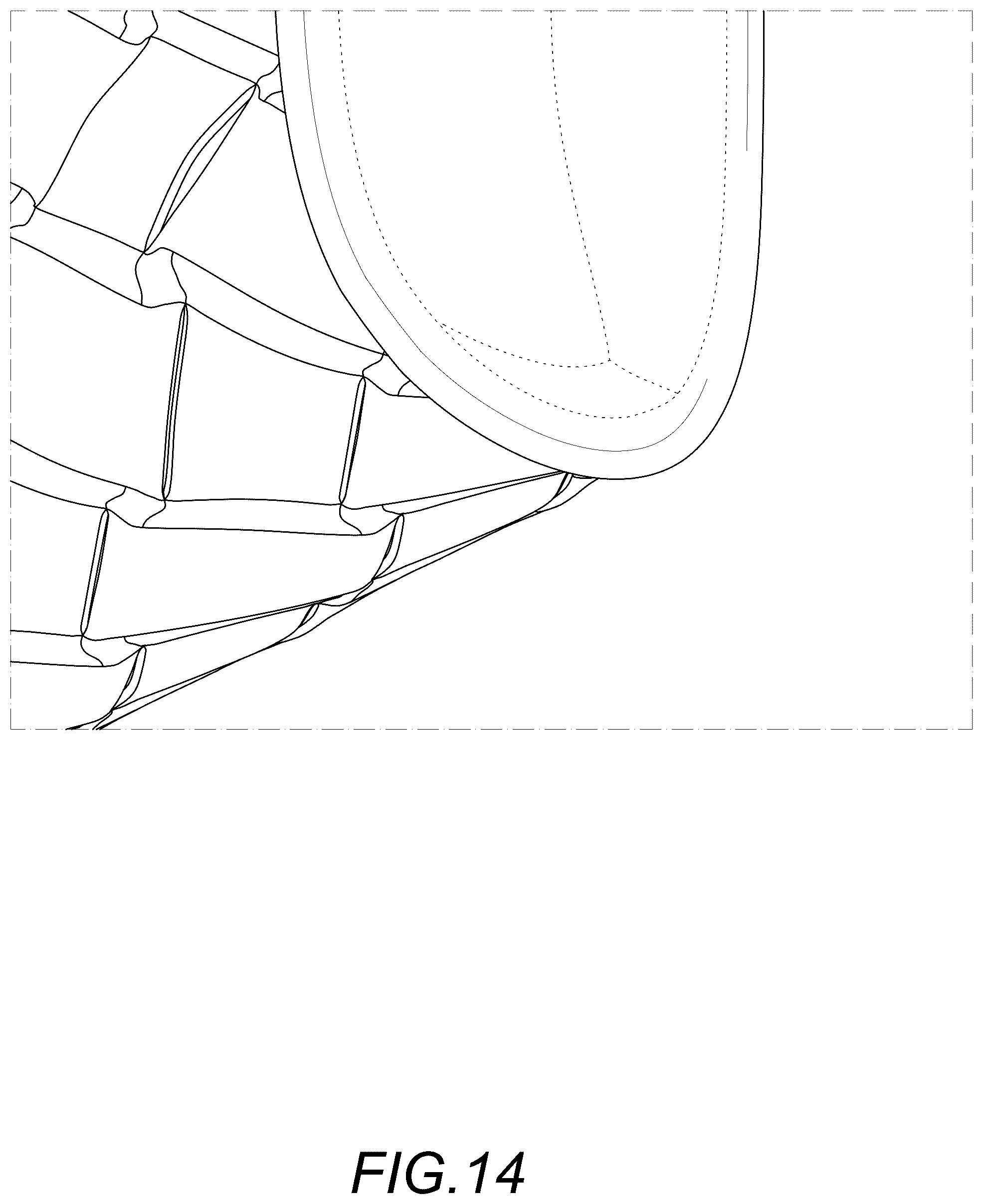 Patent USD1123372 Figure 14 – Evening bag