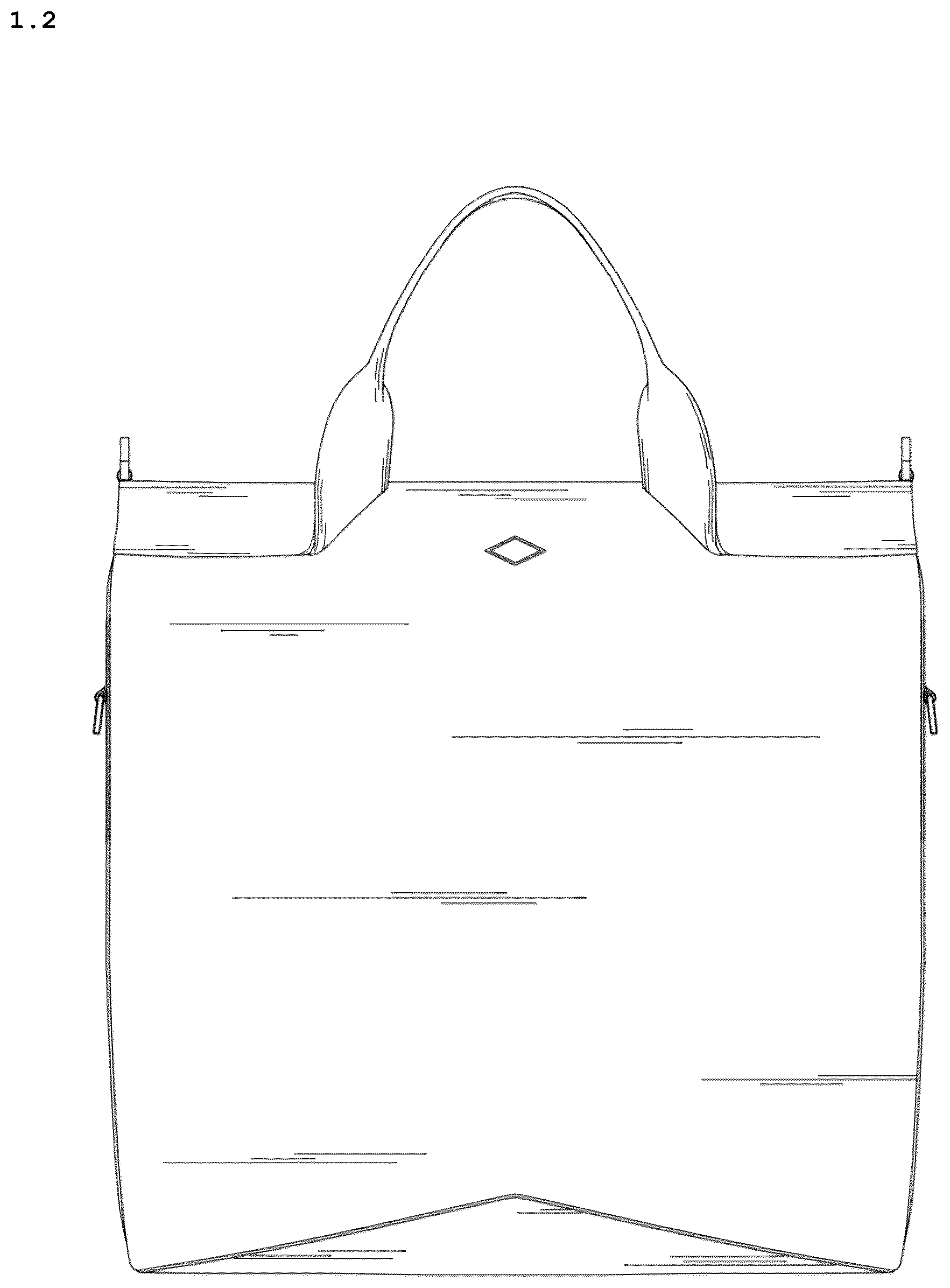 Patent USD1123373 Figure 2 – Bag