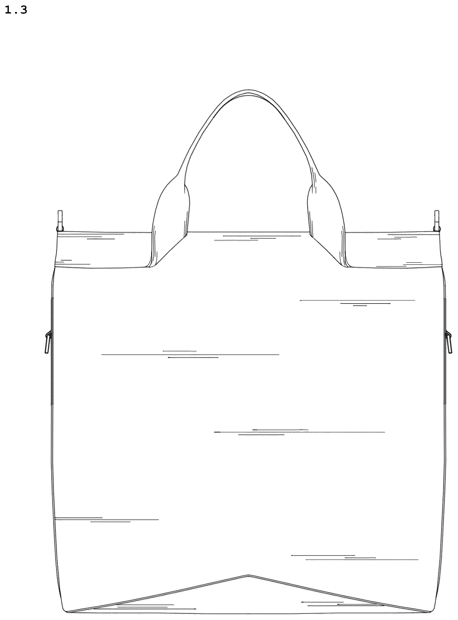 Patent USD1123373 Figure 3 – Bag