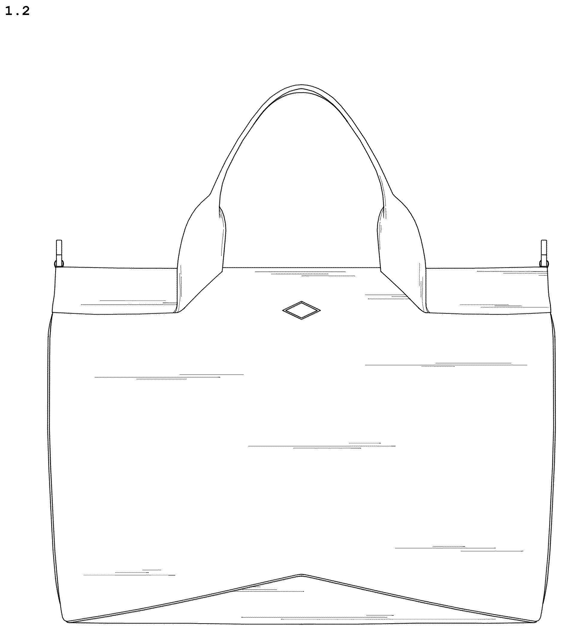 Patent USD1123374 Figure 2 – Bag
