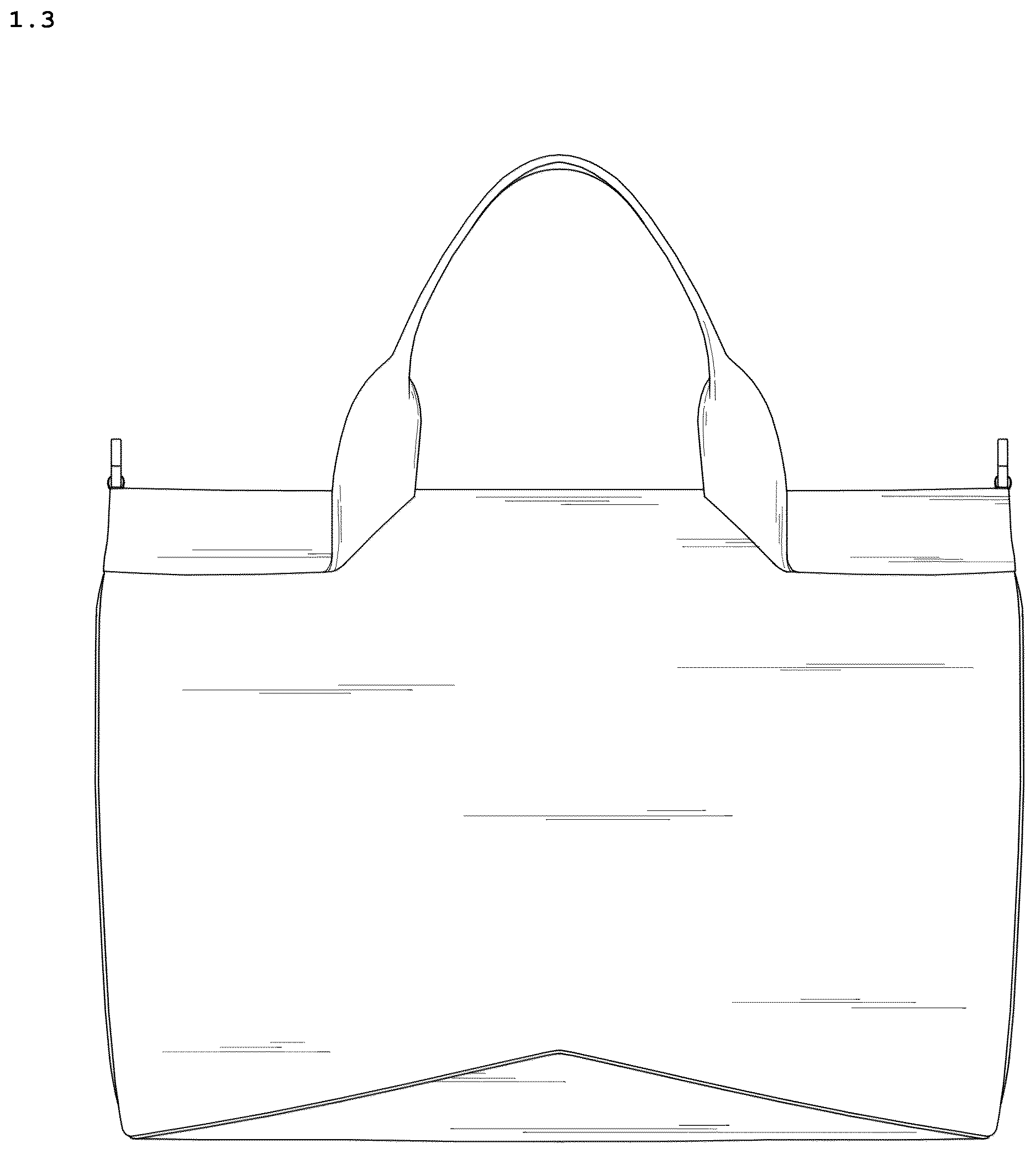 Patent USD1123374 Figure 3 – Bag