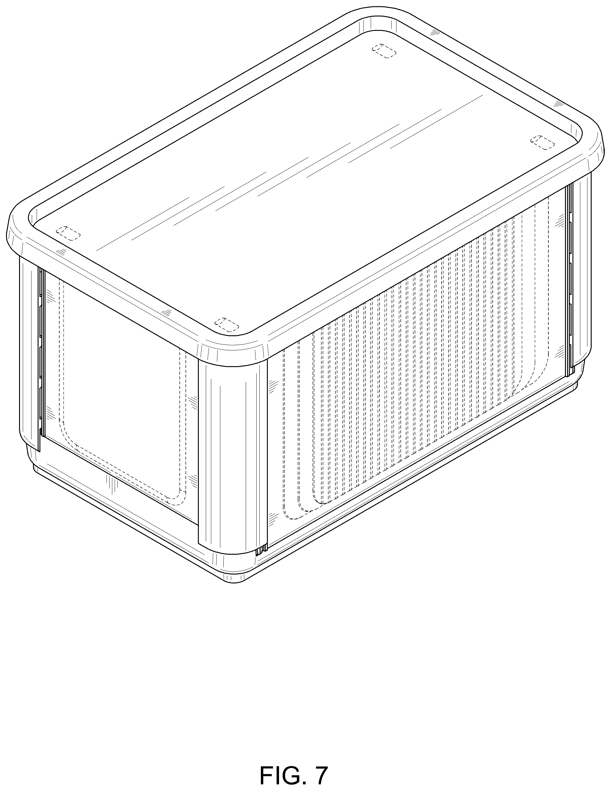 Patent USD1123380 Figure 4 – Storage box
