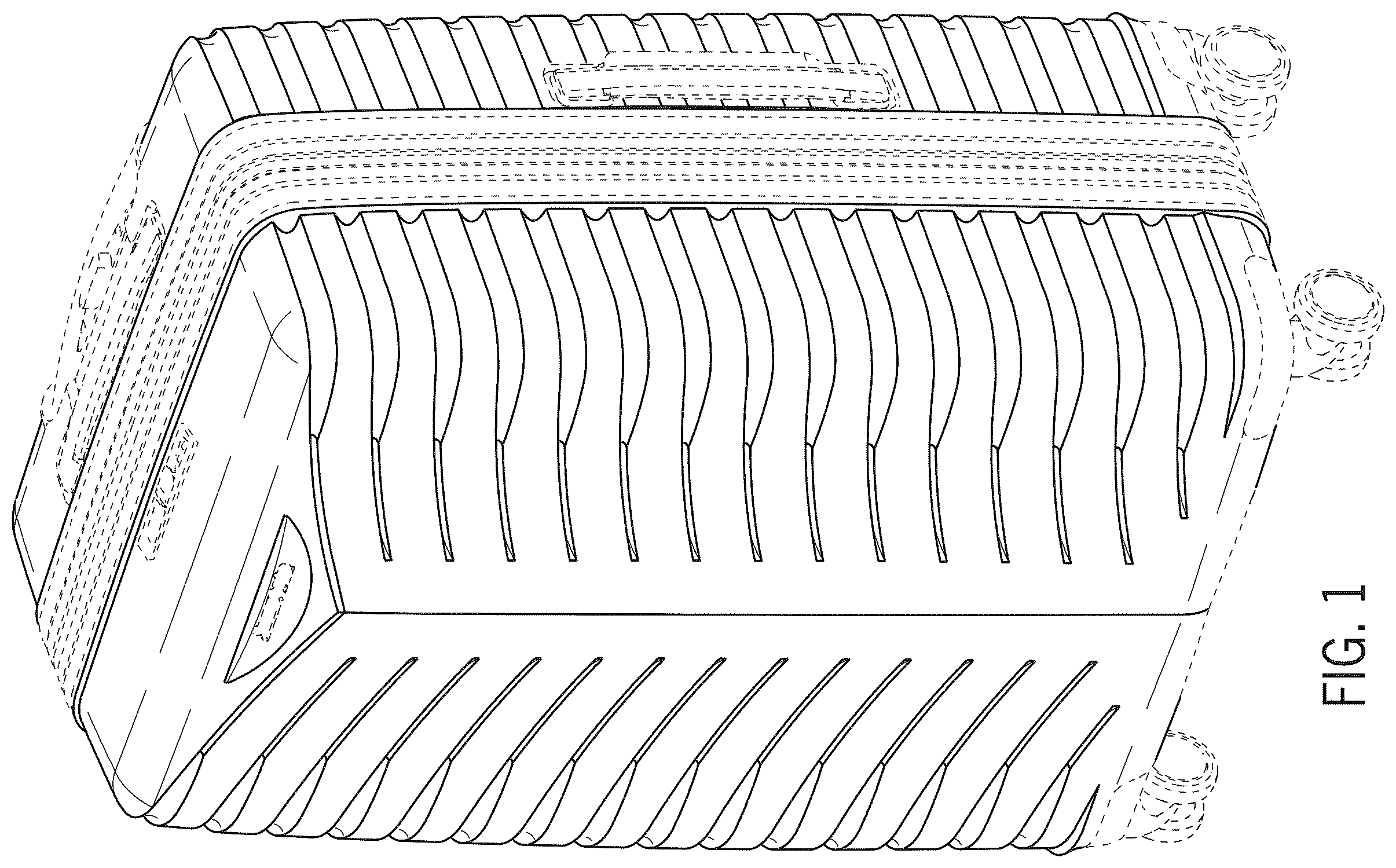 Patent USD1123381 Figure 1 – Luggage