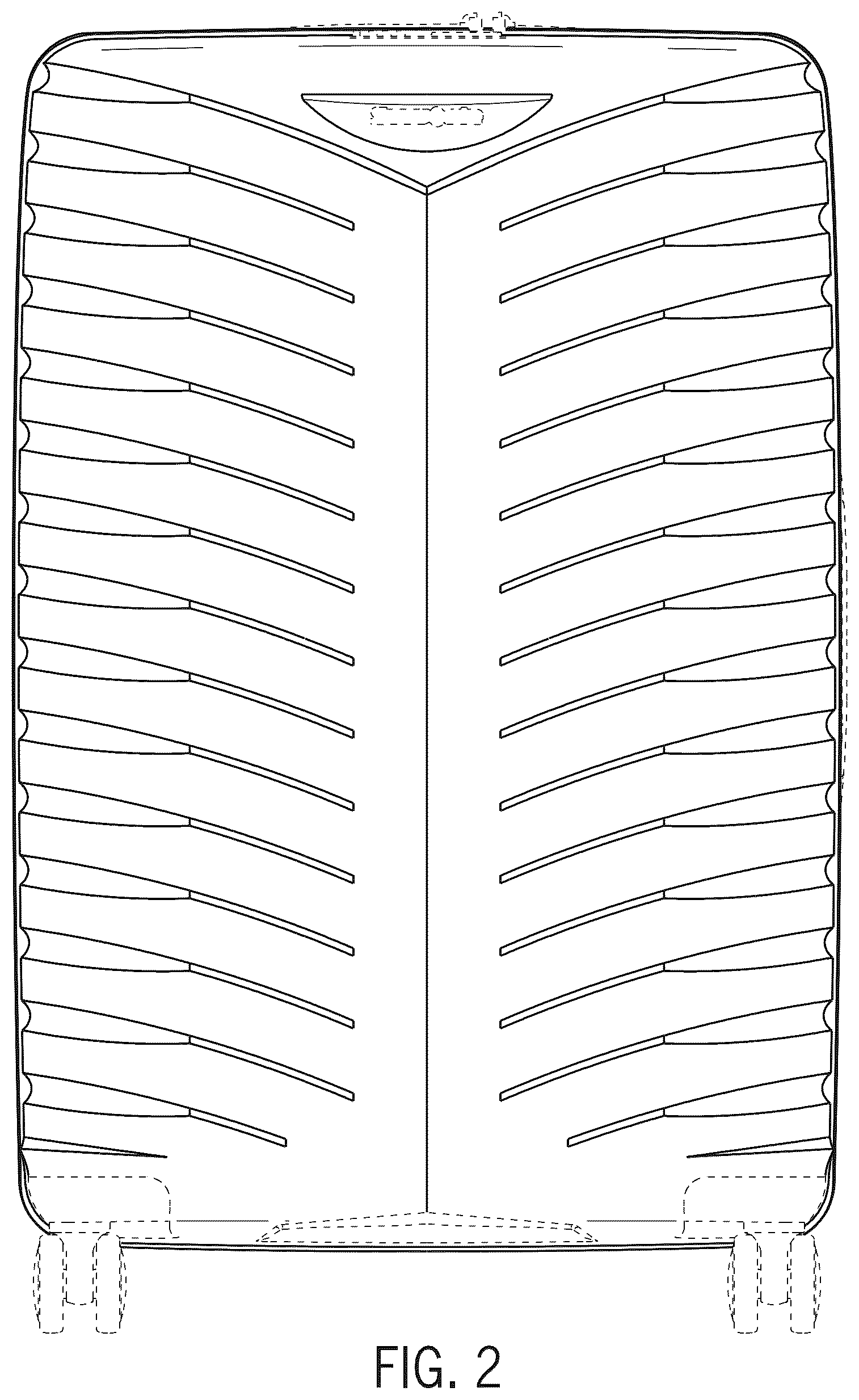 Patent USD1123381 Figure 2 – Luggage