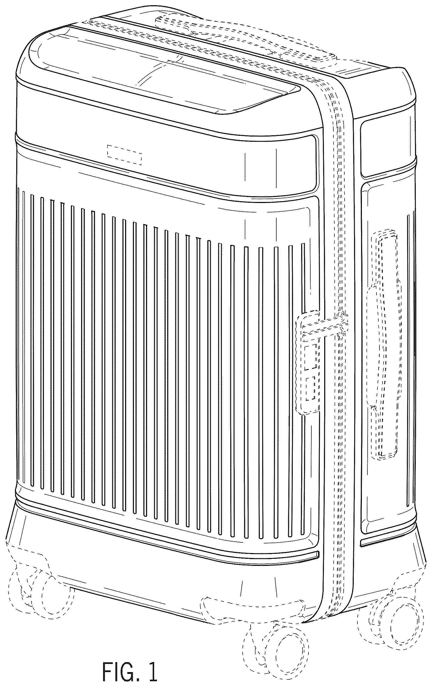 Patent USD1123382 — Luggage case — Figure 1